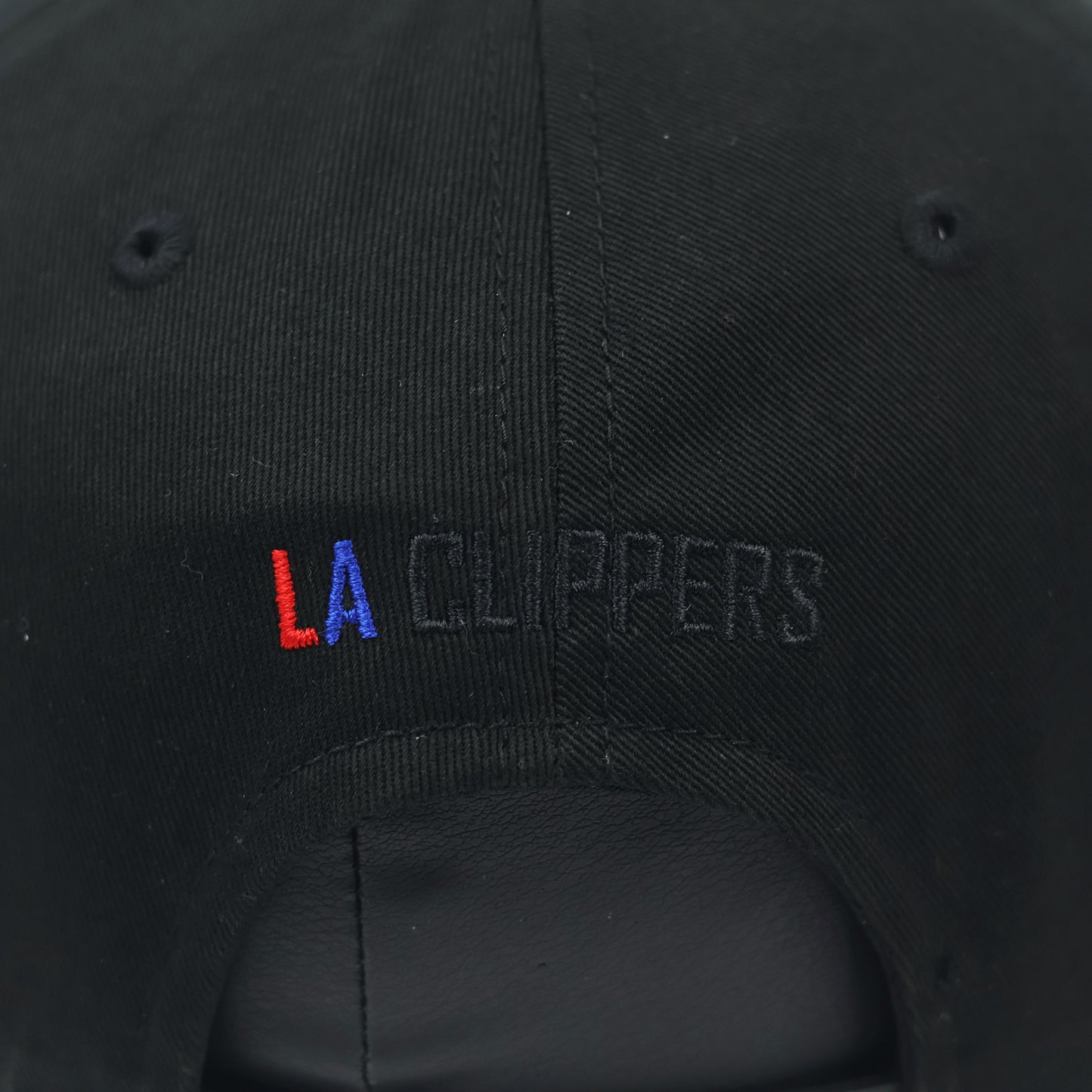 NBA LA Clippers Black Gothic Logo Thrifted Snapback Cap