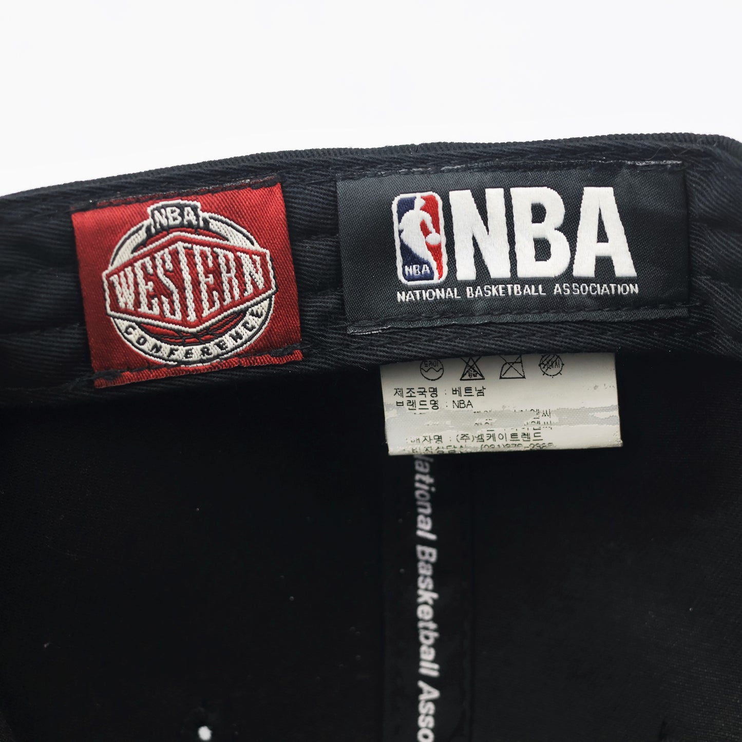 NBA LA Clippers Black Gothic Logo Thrifted Snapback Cap