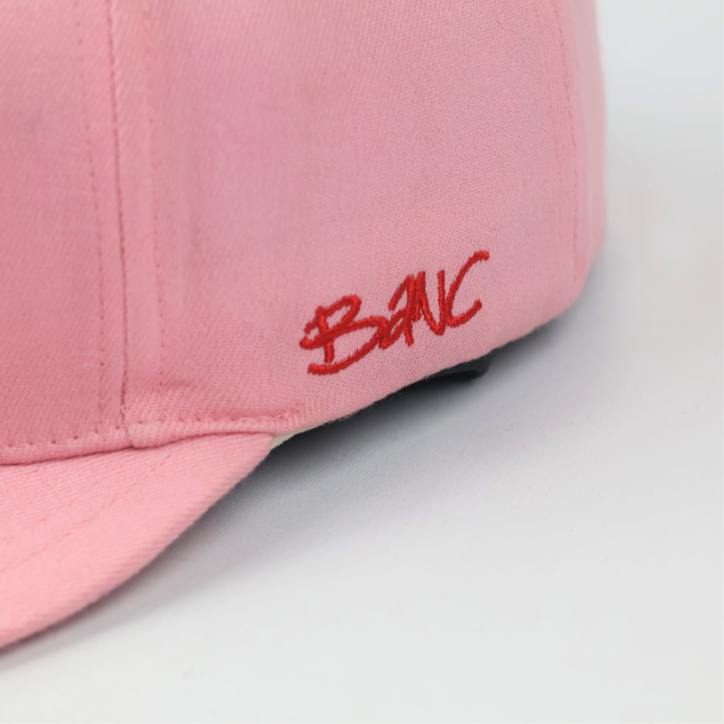 Retro Pink BANC "Originators of the Bag" Fitted Streetwear Thrifted Hat