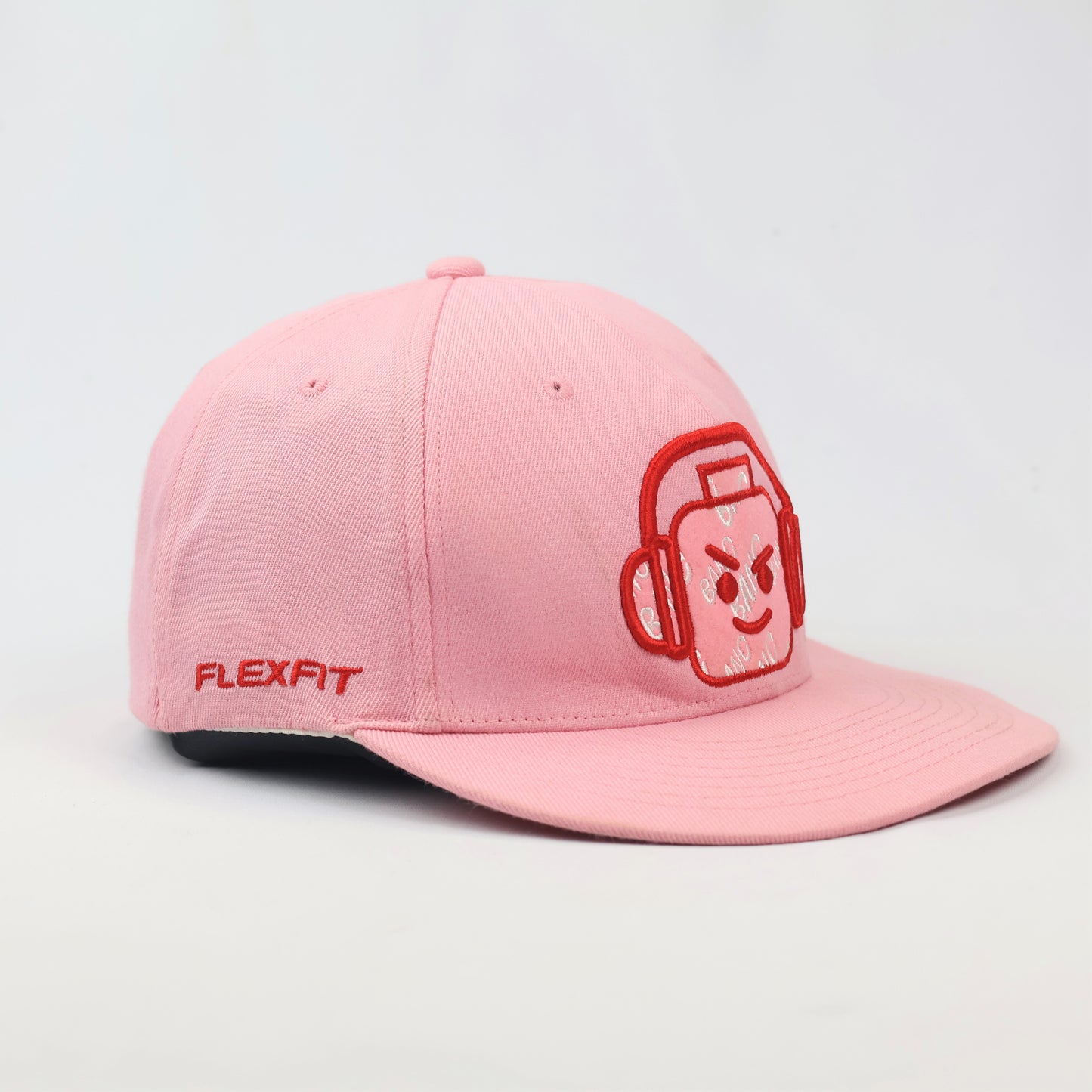 Retro Pink BANC "Originators of the Bag" Fitted Streetwear Thrifted Hat