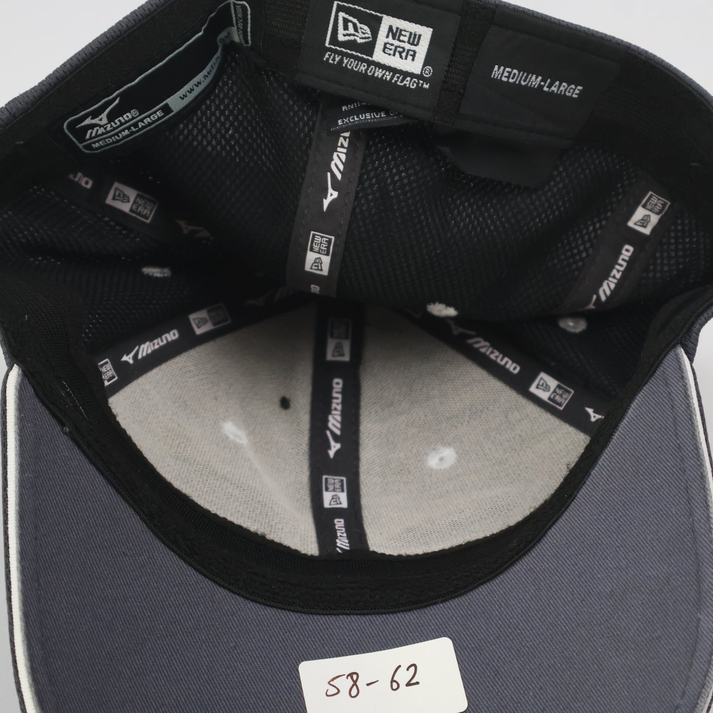 "Mizuno" New Era Fitted Cap - Grey