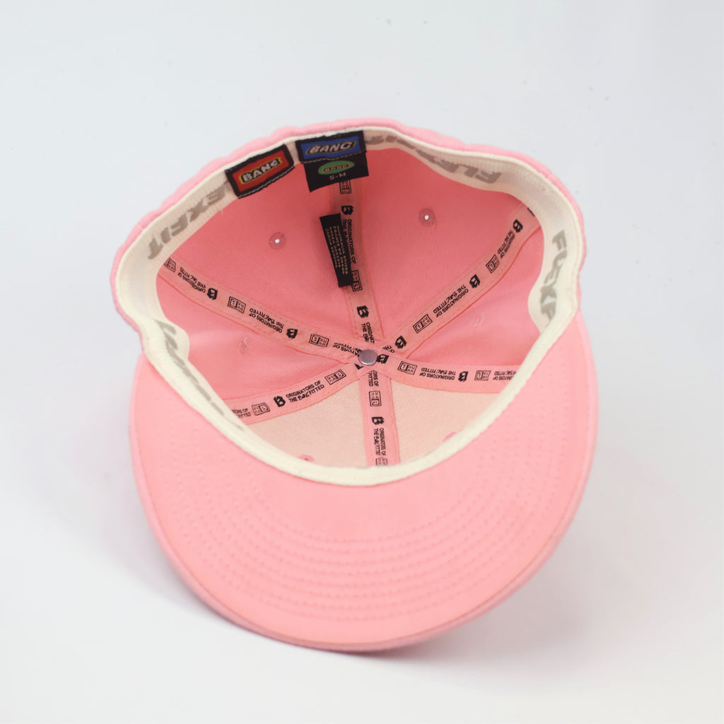 Retro Pink BANC "Originators of the Bag" Fitted Streetwear Thrifted Hat