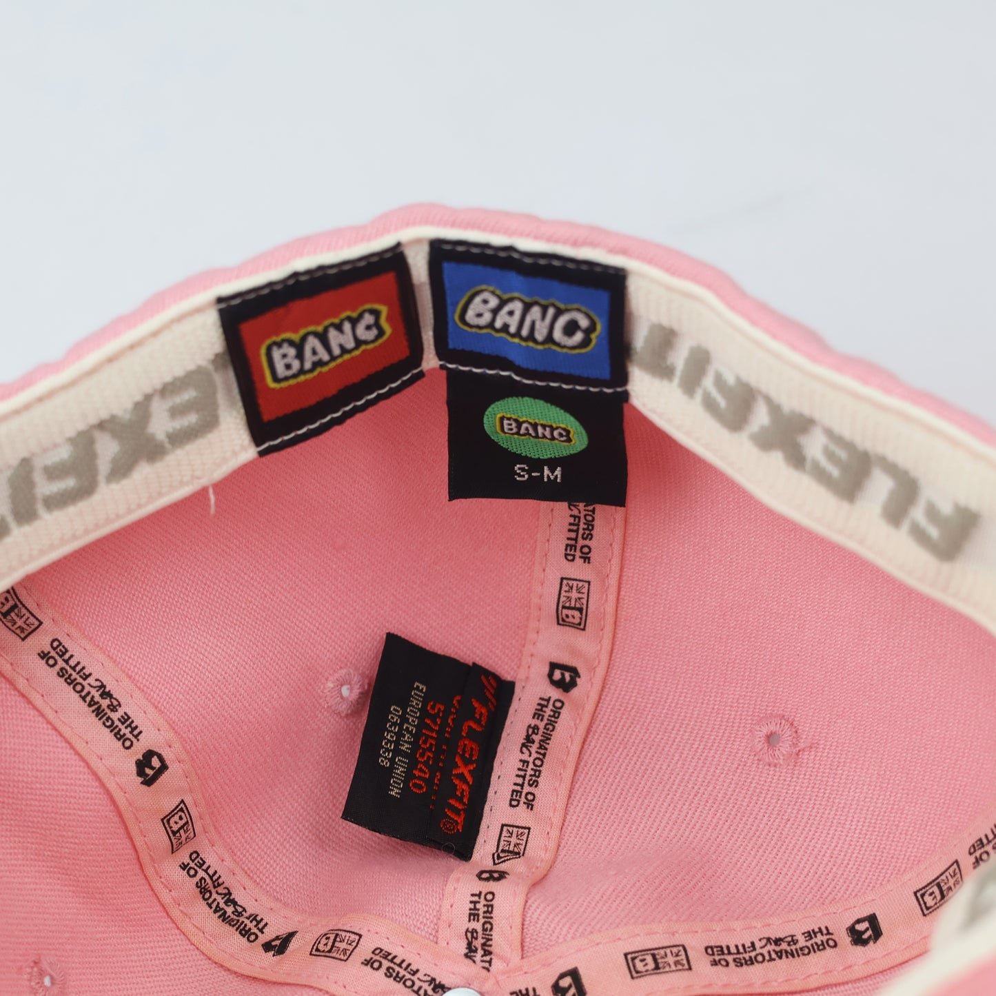 Retro Pink BANC "Originators of the Bag" Fitted Streetwear Thrifted Hat