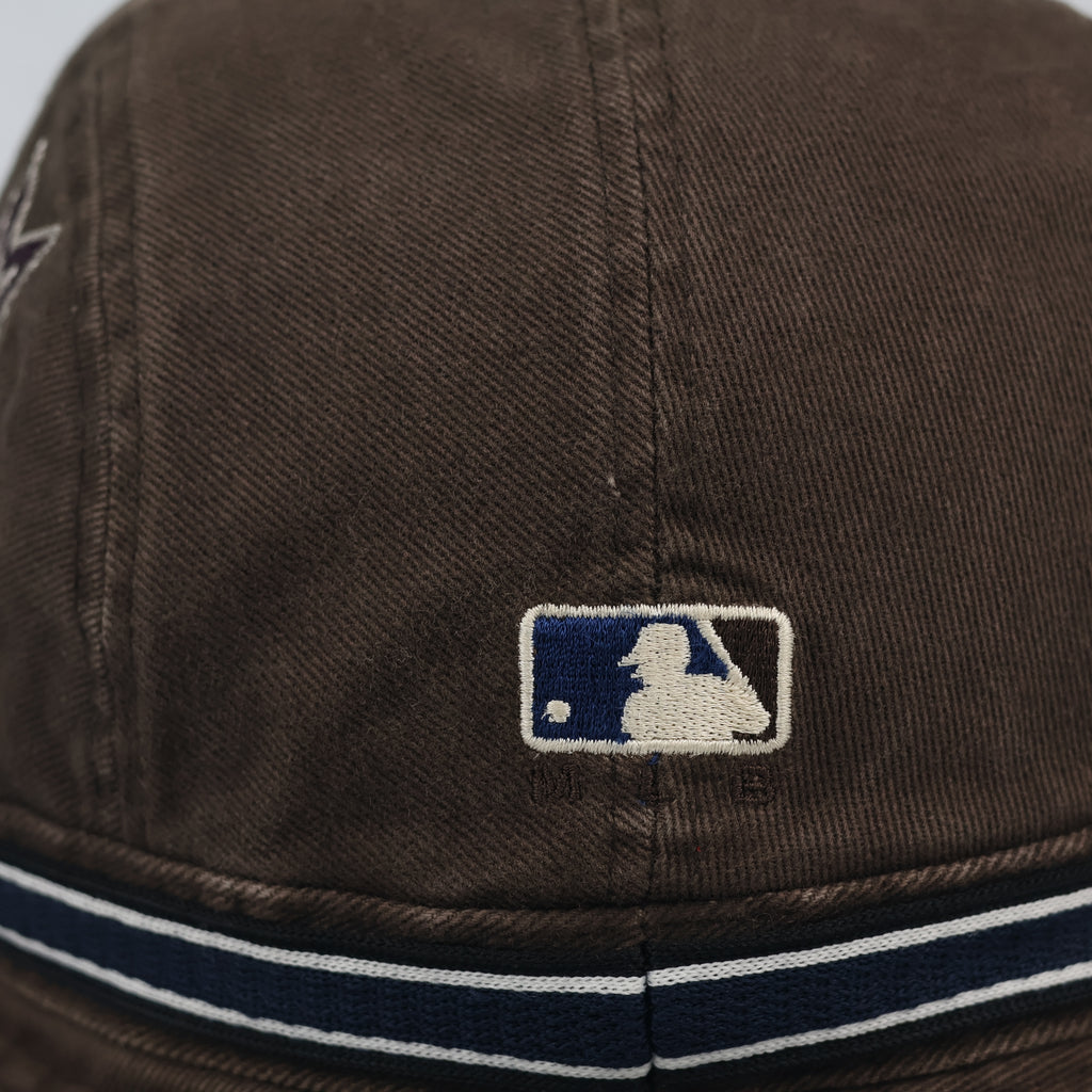 Vintage MLB Houston Astros Embroidered Bucket Thrifted Hat – Washed Brown