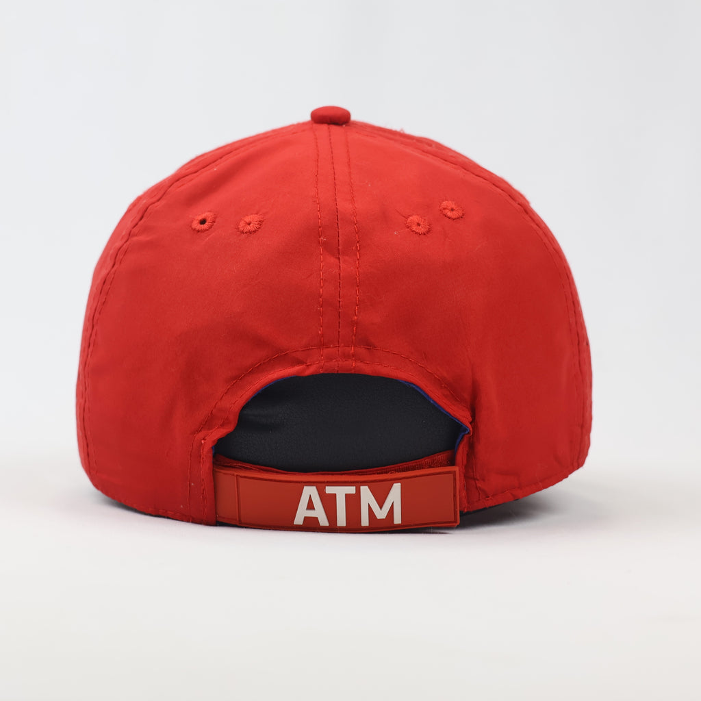 Official Atlético de Madrid Red Laser-Cut Breathable Thrifted Sports Hat