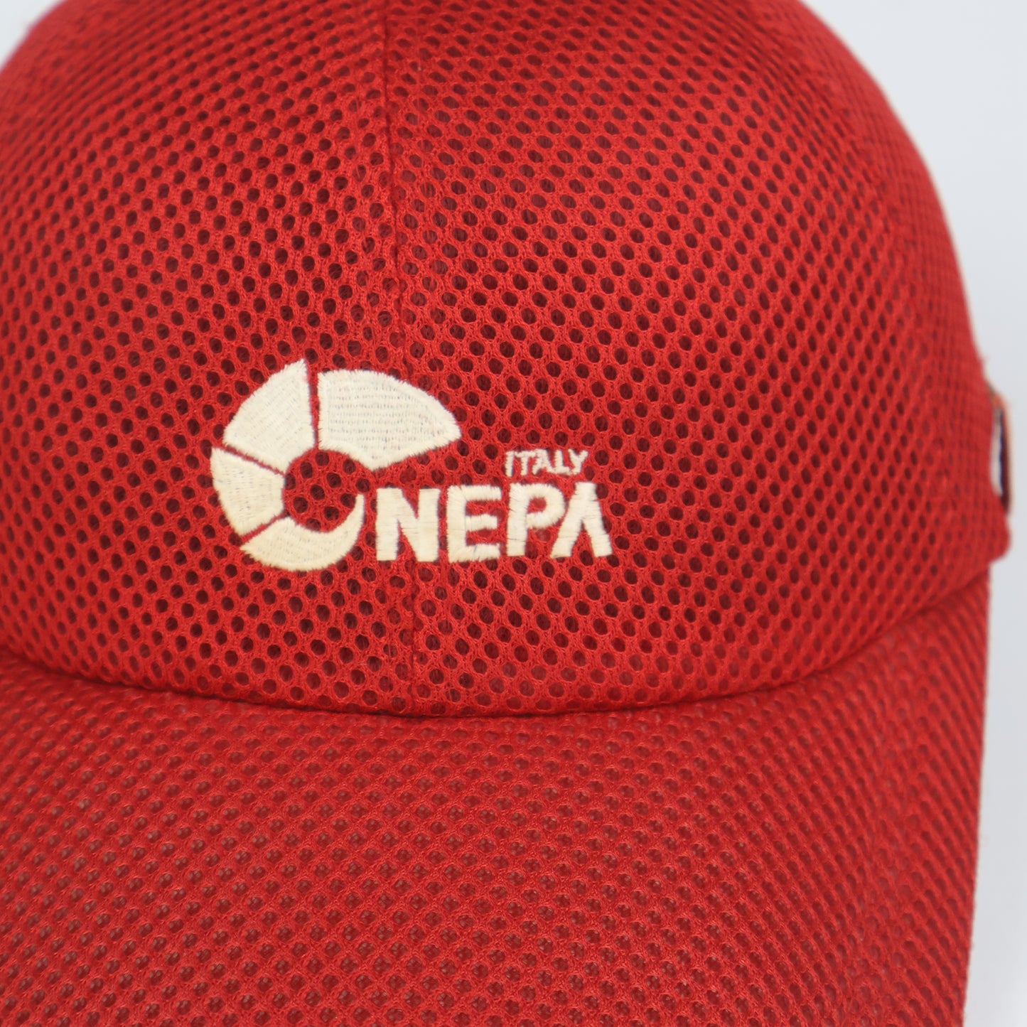 "NEPA ITALY" All-Mesh Running Cap - Red