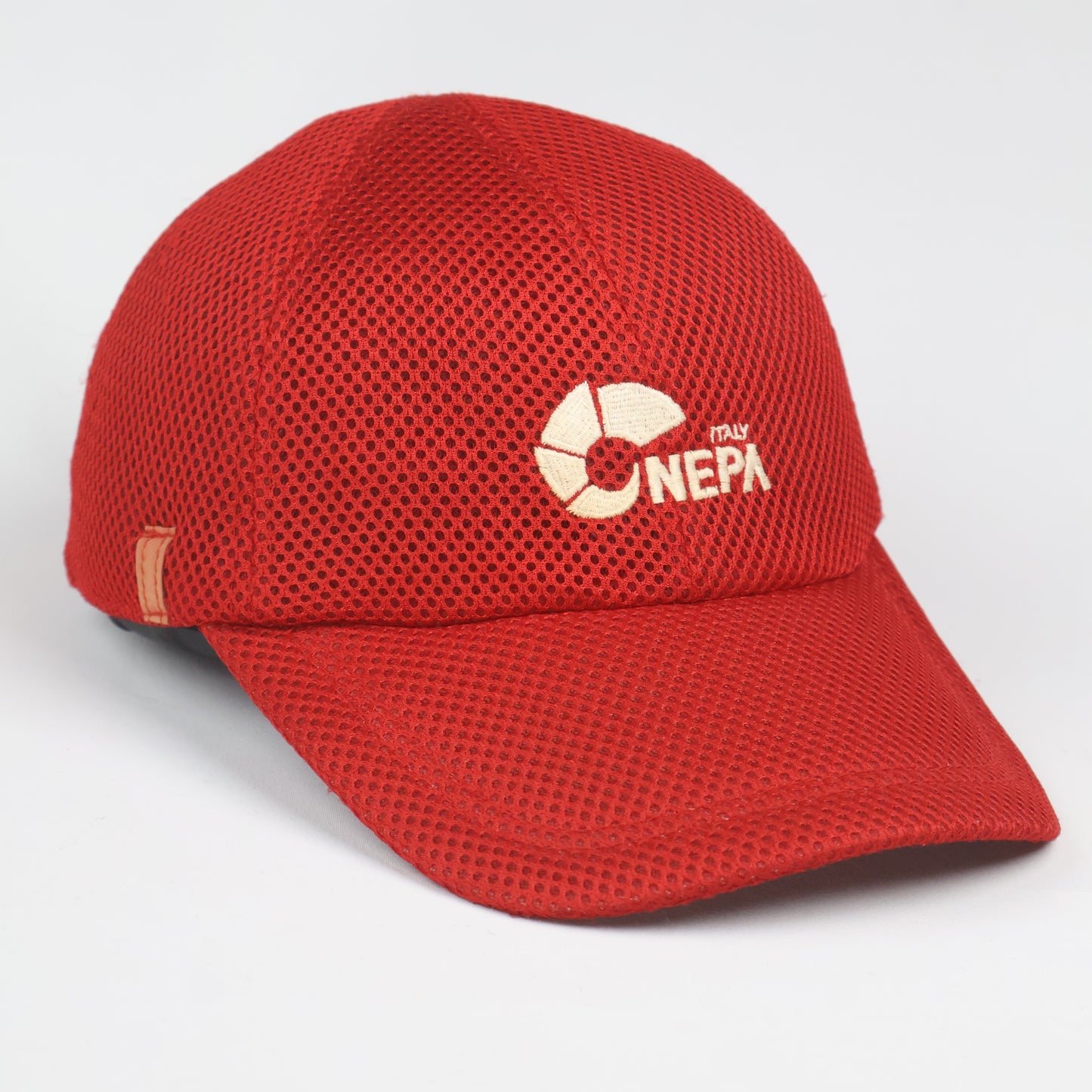 "NEPA ITALY" All-Mesh Running Cap - Red