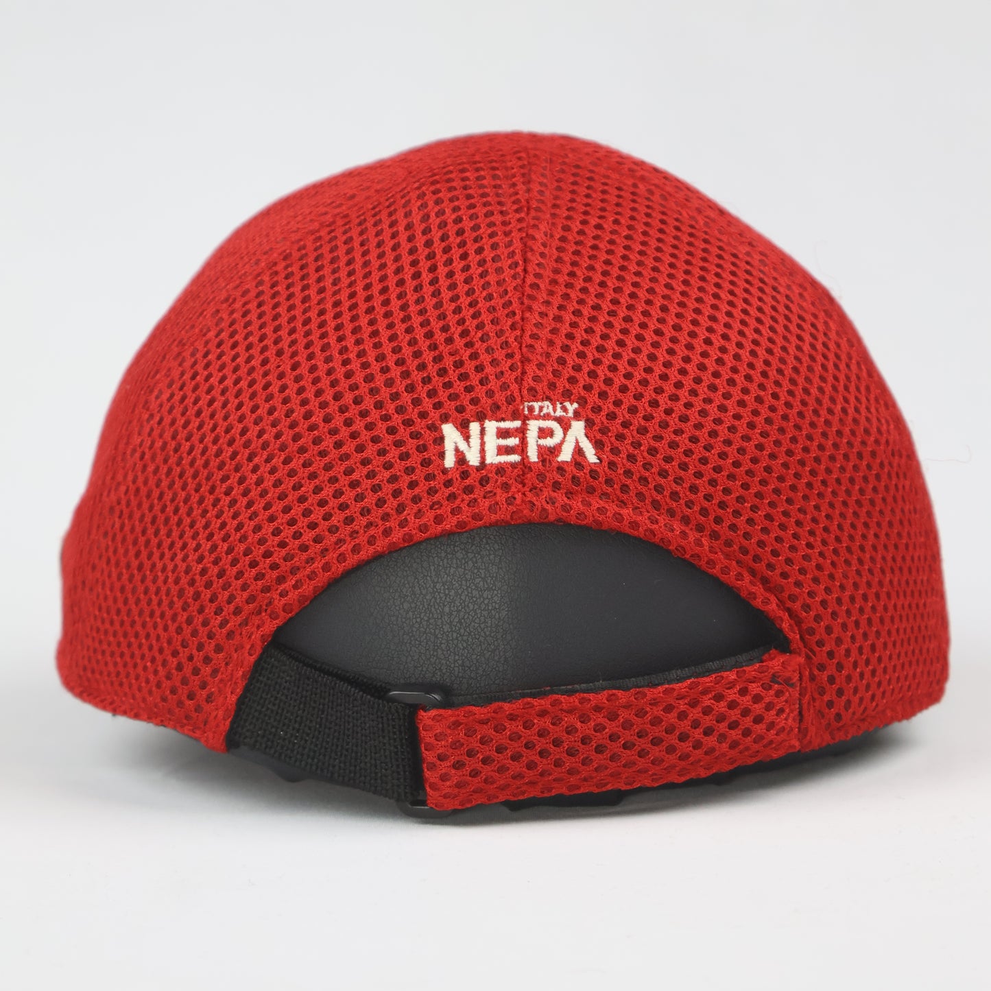 "NEPA ITALY" All-Mesh Running Cap - Red