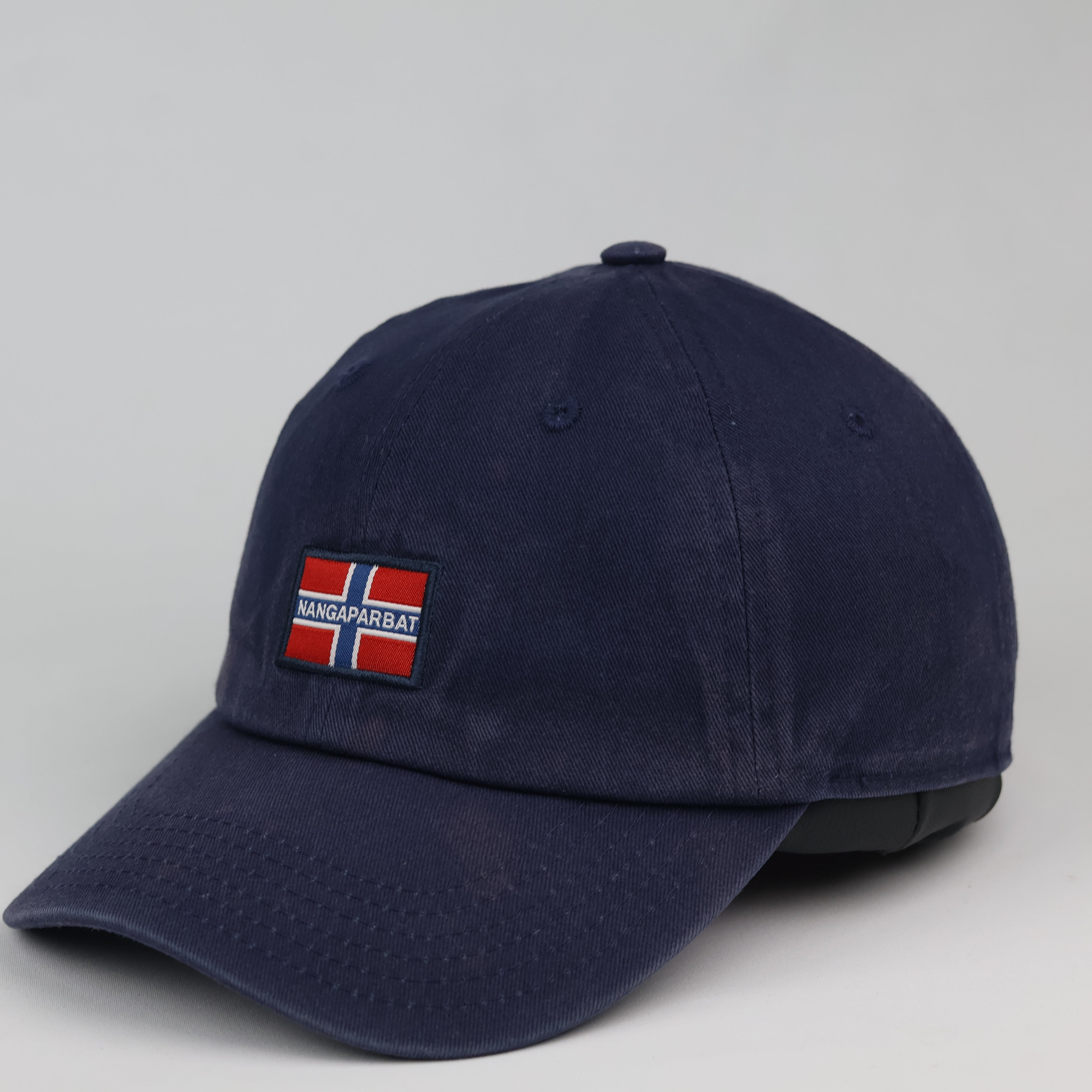 Thrifted Napapijri Geographic Baseball Hat | Navy Blue
