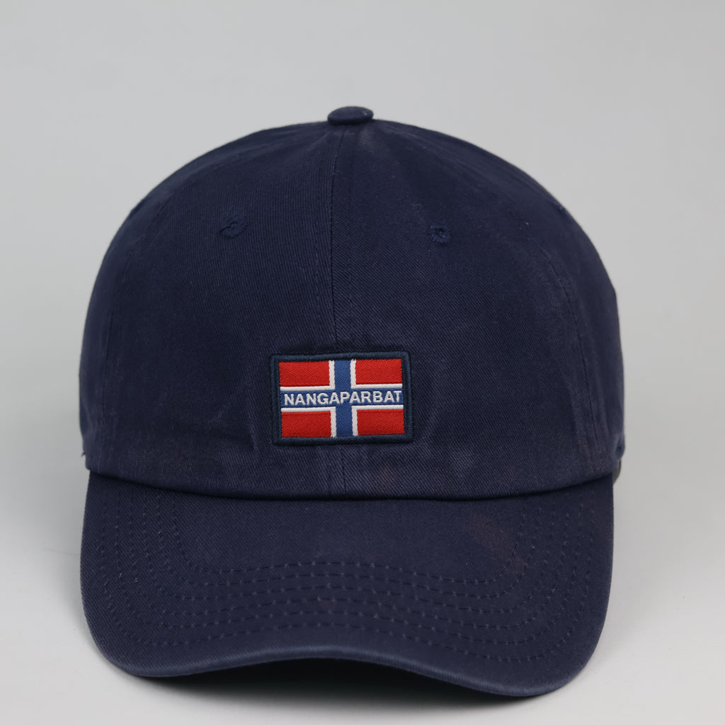 Thrifted Napapijri Geographic Baseball Hat | Navy Blue