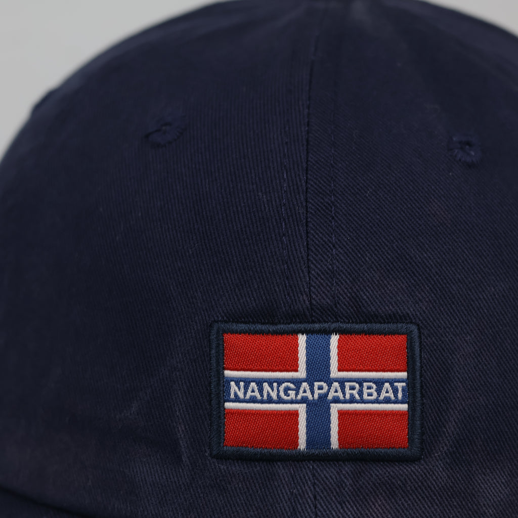 Thrifted Napapijri Geographic Baseball Hat | Navy Blue