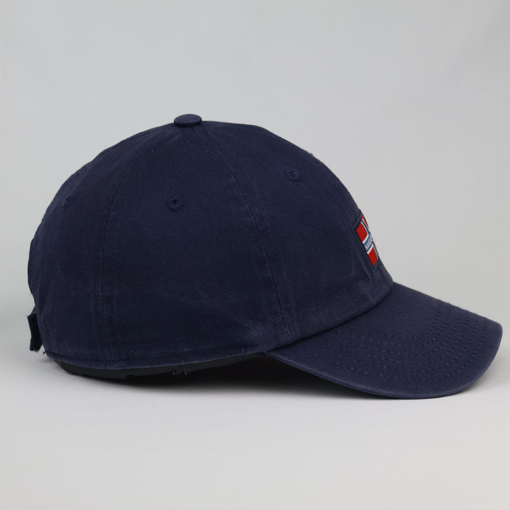 Thrifted Napapijri Geographic Baseball Hat | Navy Blue