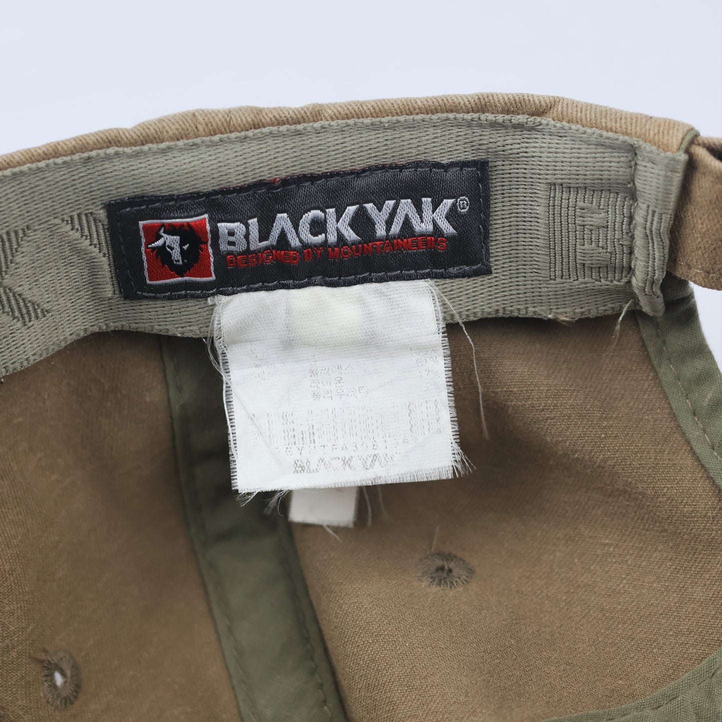 Premium Black Yak Outdoor Cap - Embroidered Yak Logo Strapback Thrifted Hat