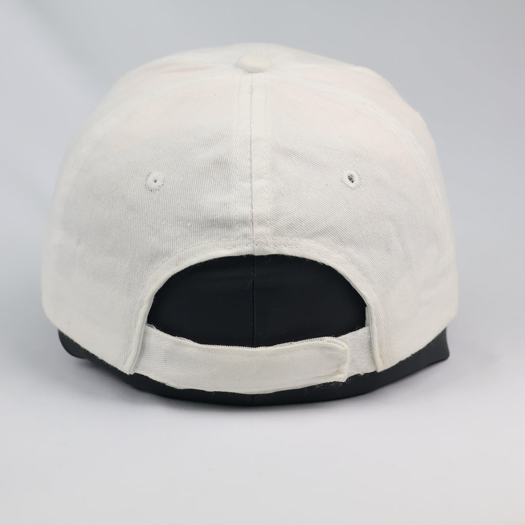 Thrifted NASA Embroidered White Cotton Strapback Cap