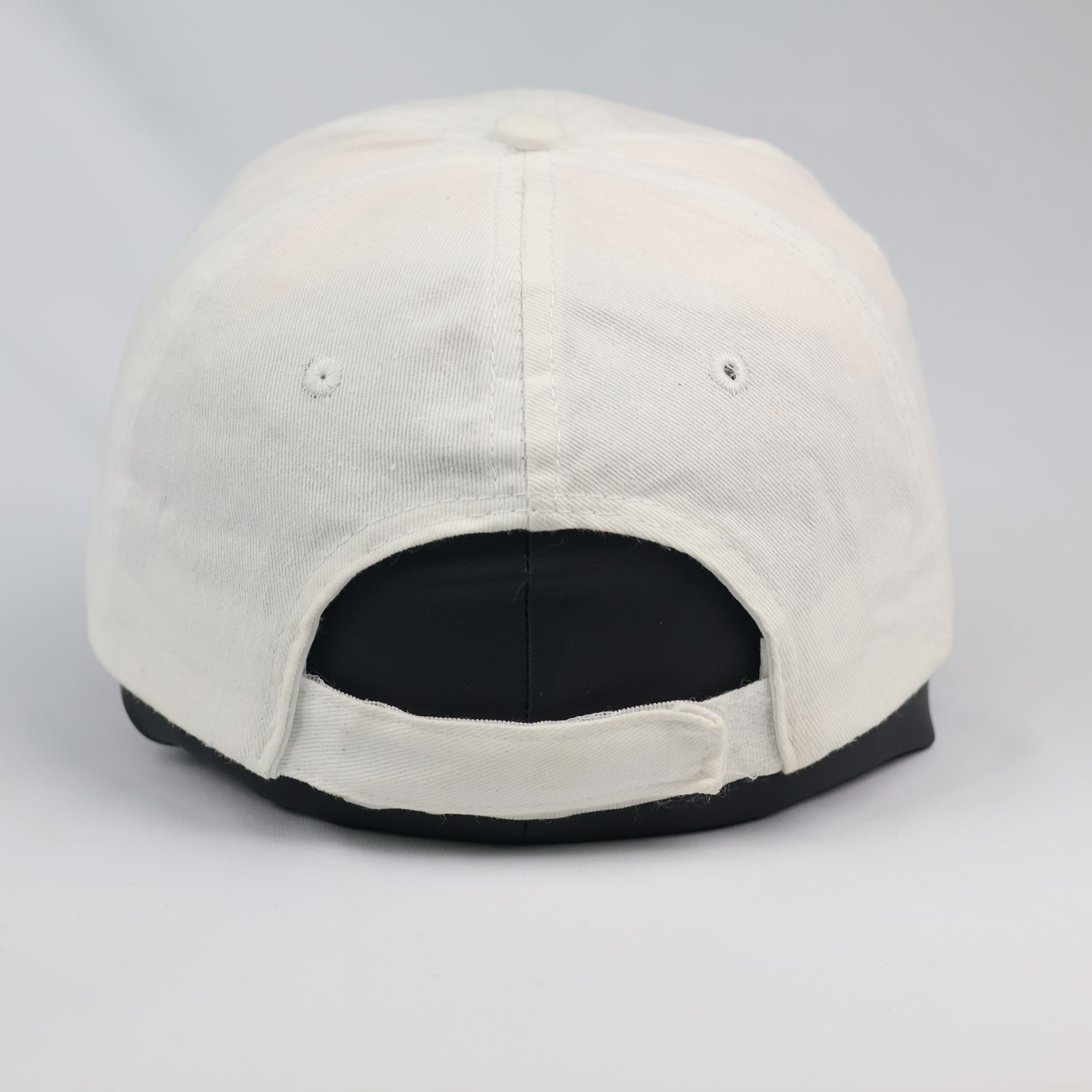 Thrifted NASA Embroidered White Cotton Strapback Cap