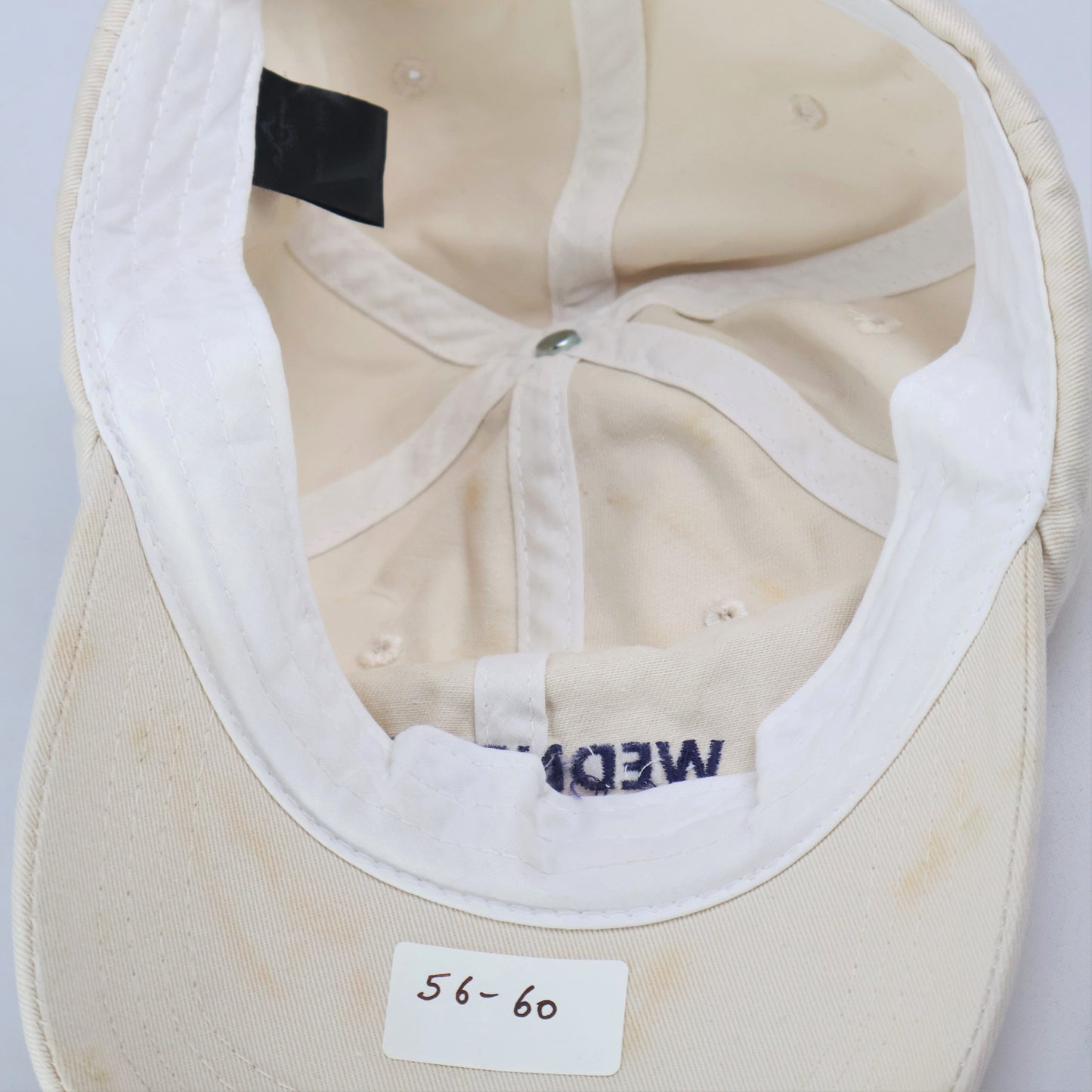 "WEDNESDAY" Embroidered Dad Cap - Cream/Beige