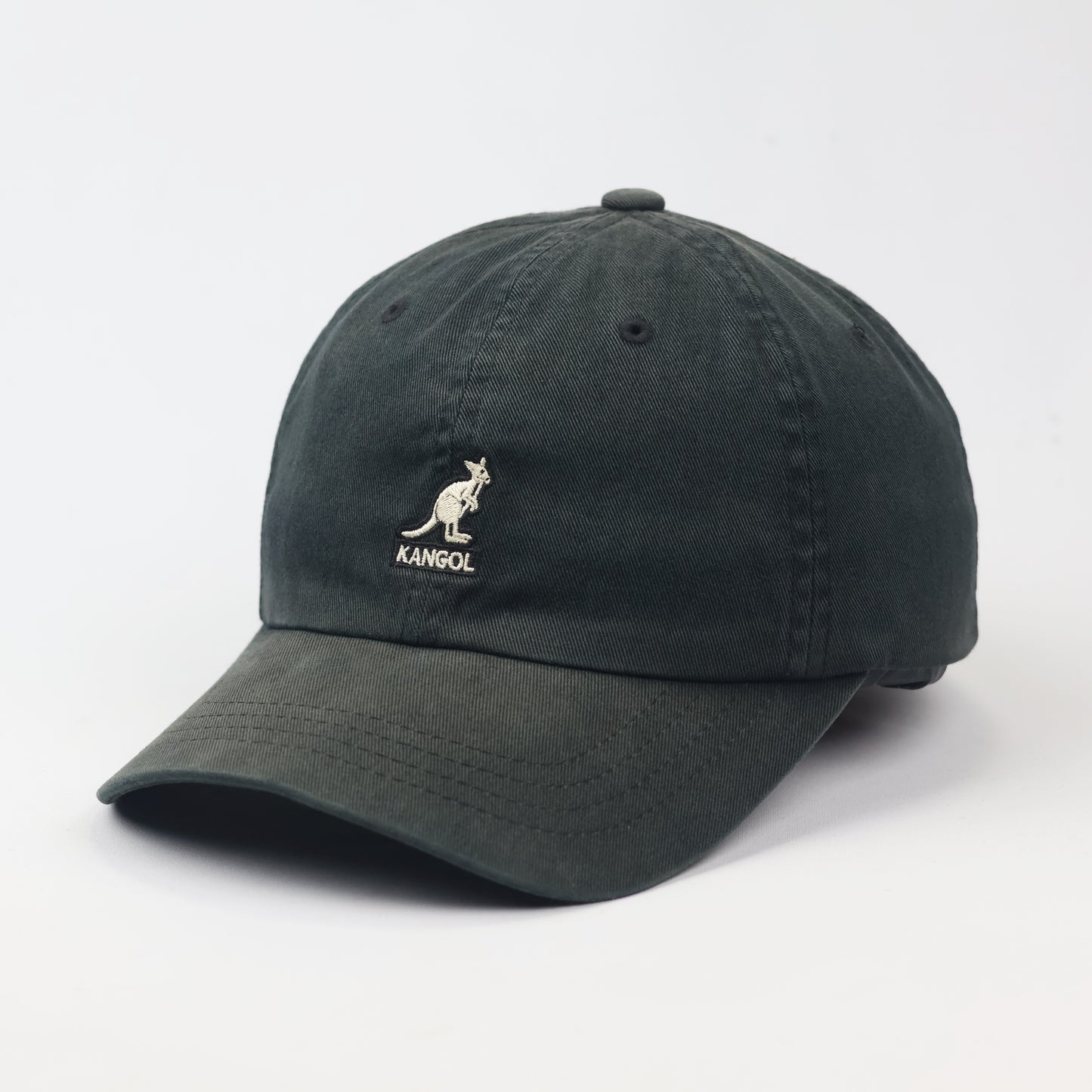 Vintage Kangol Washed Cotton Baseball Cap - Black Dad Hat