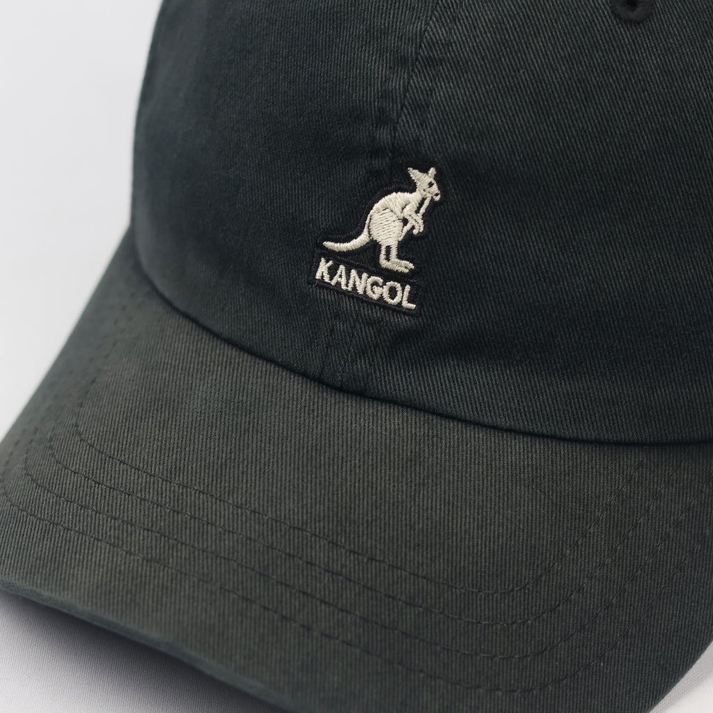 Vintage Kangol Washed Cotton Baseball Cap - Black Dad Hat