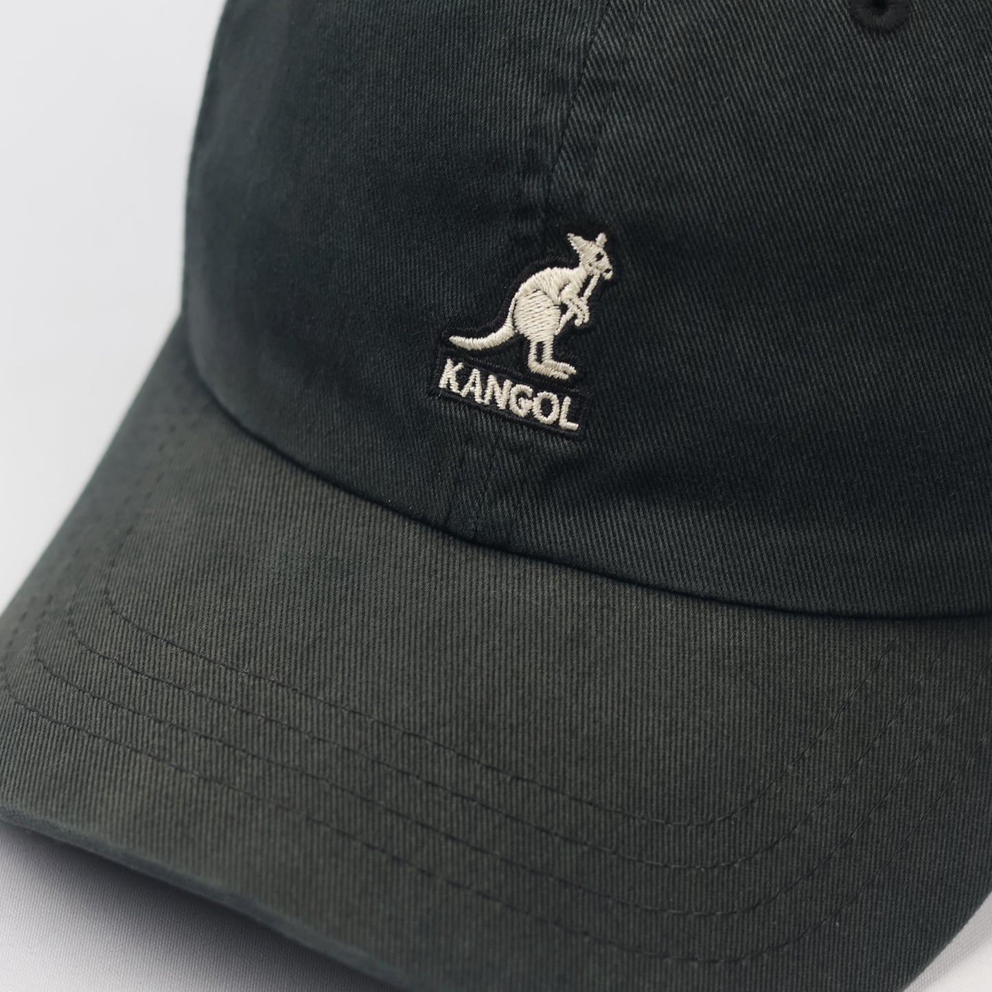 Vintage Kangol Washed Cotton Baseball Cap - Black Dad Hat