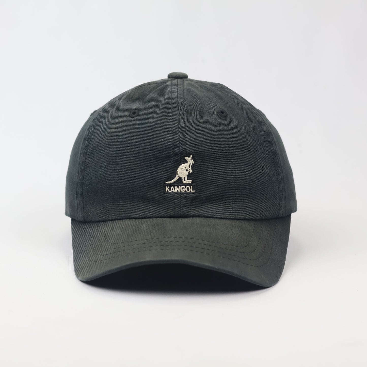 Vintage Kangol Washed Cotton Baseball Cap - Black Dad Hat