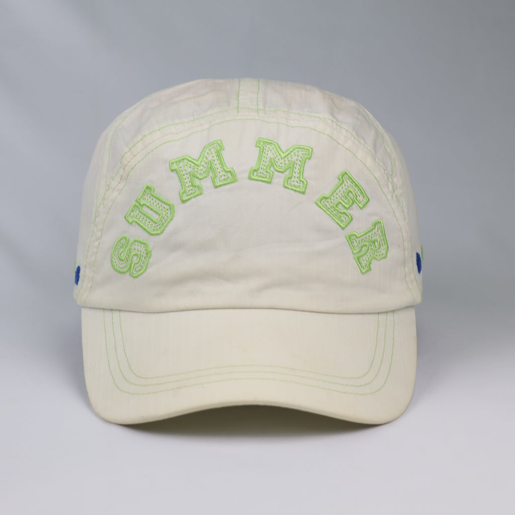Thrifted Orchestra Cream Nylon Strapback Dad Hat