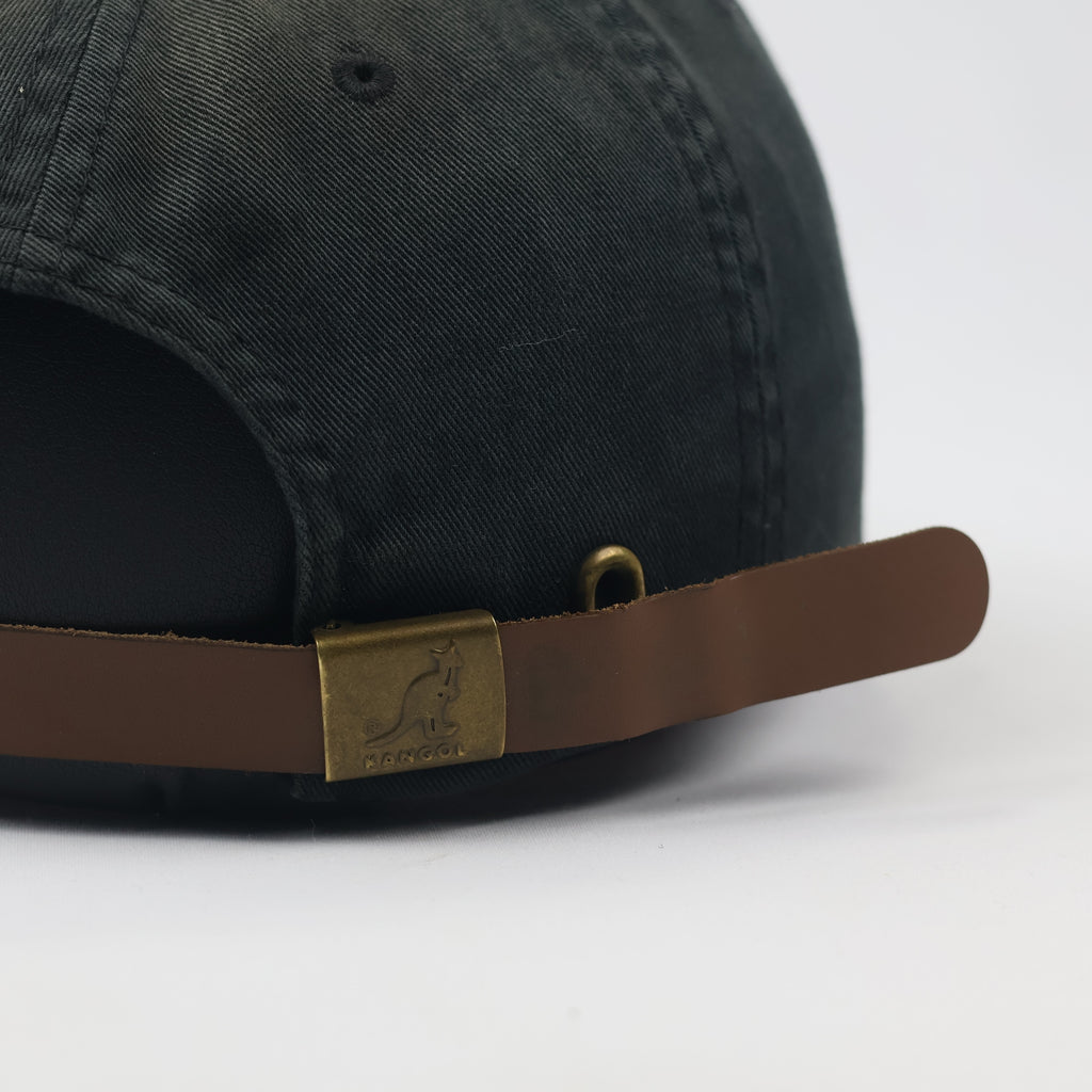 Vintage Kangol Washed Cotton Baseball Cap - Black Dad Hat
