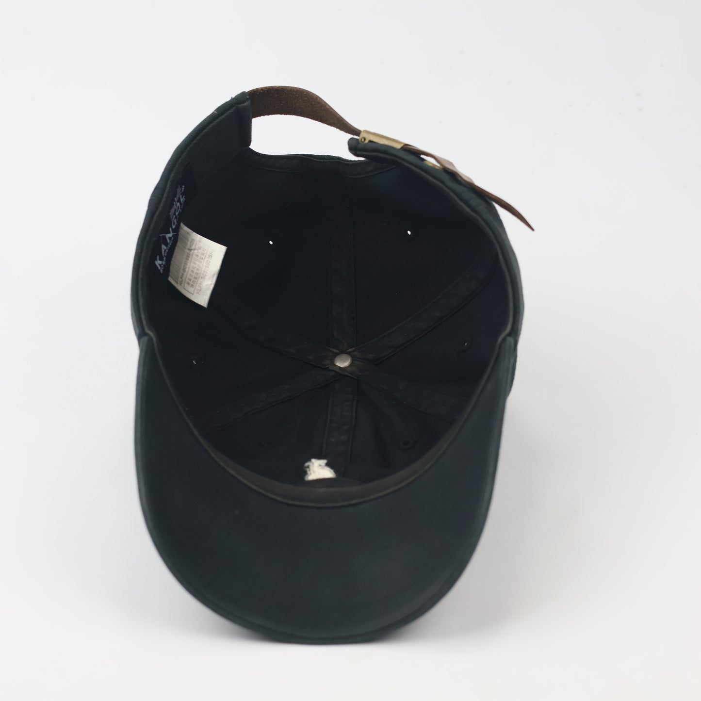 Vintage Kangol Washed Cotton Baseball Cap - Black Dad Hat