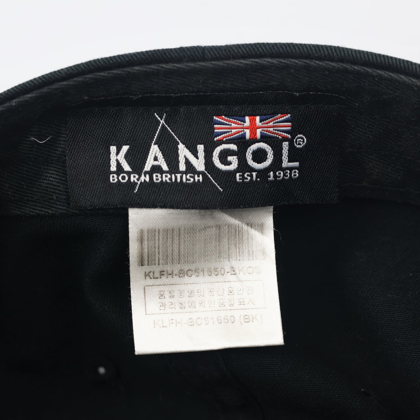 Vintage Kangol Washed Cotton Baseball Cap - Black Dad Hat