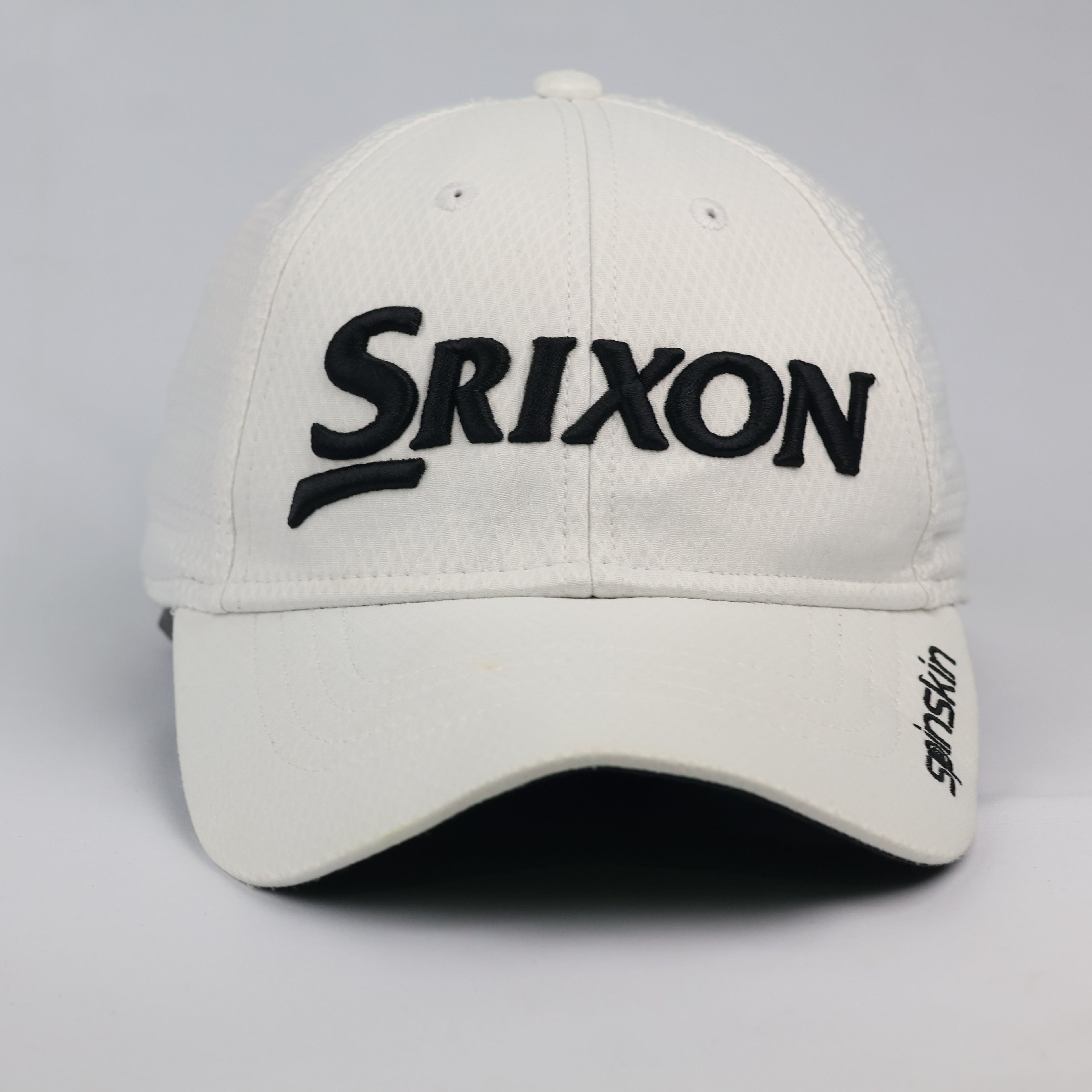 Thrifted Srixon Spinskin White Performance Golf Hat
