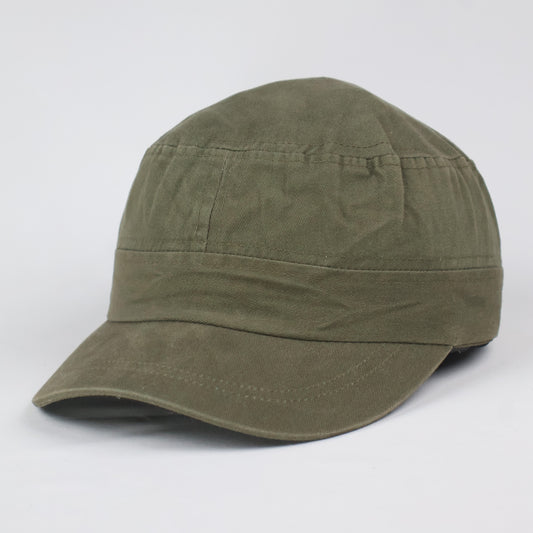 Classic Cotton Cadet Cap - Olive Green