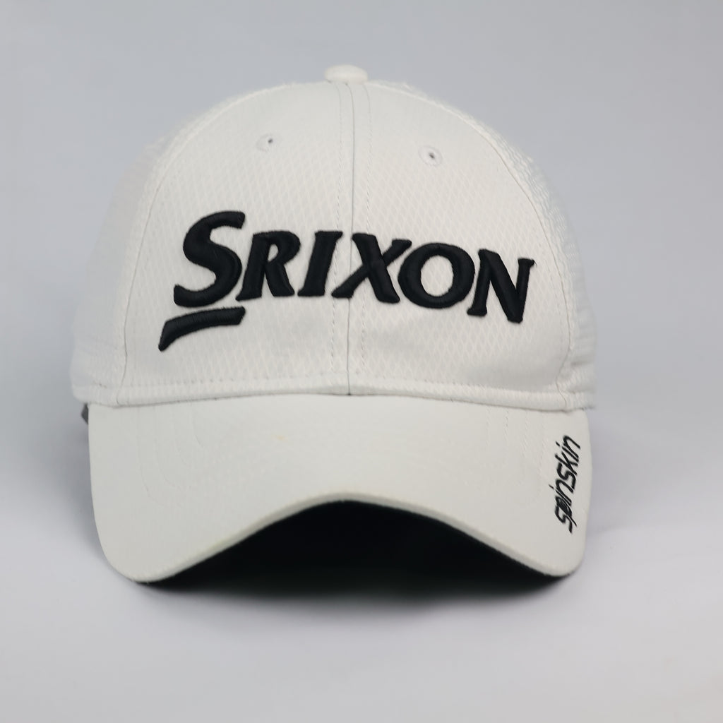 Thrifted Srixon Spinskin White Performance Golf Hat