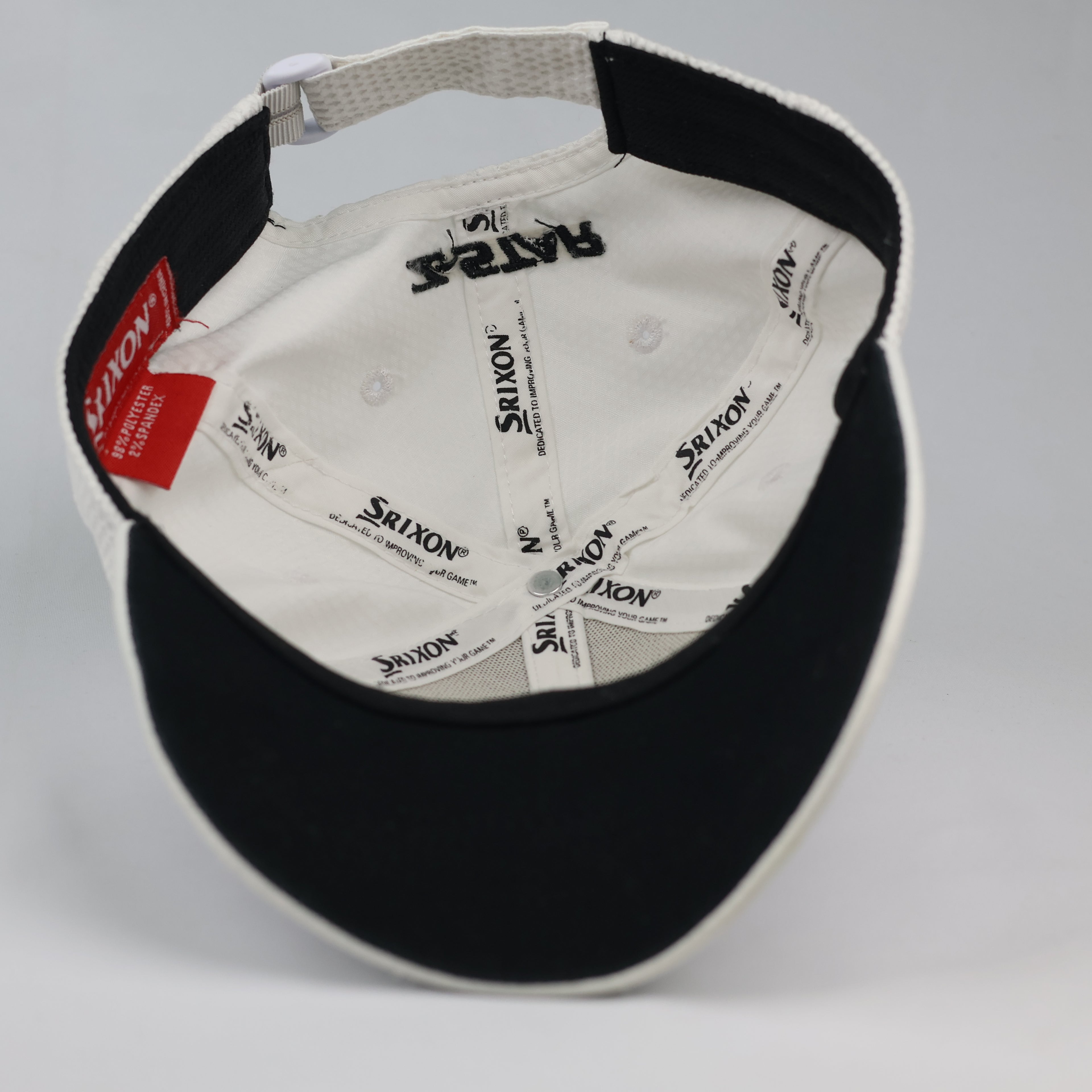 Thrifted Srixon Spinskin White Performance Golf Hat