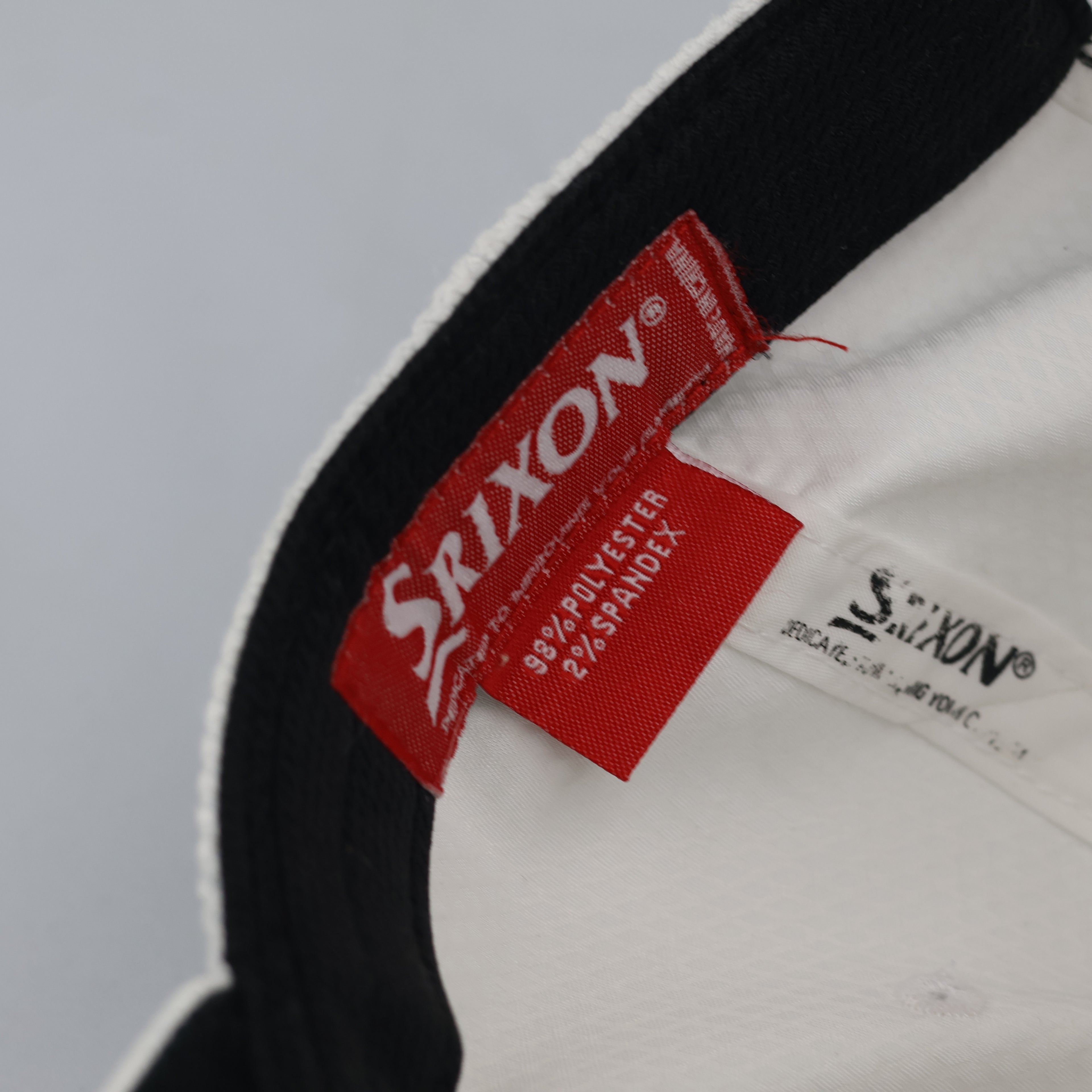 Thrifted Srixon Spinskin White Performance Golf Hat