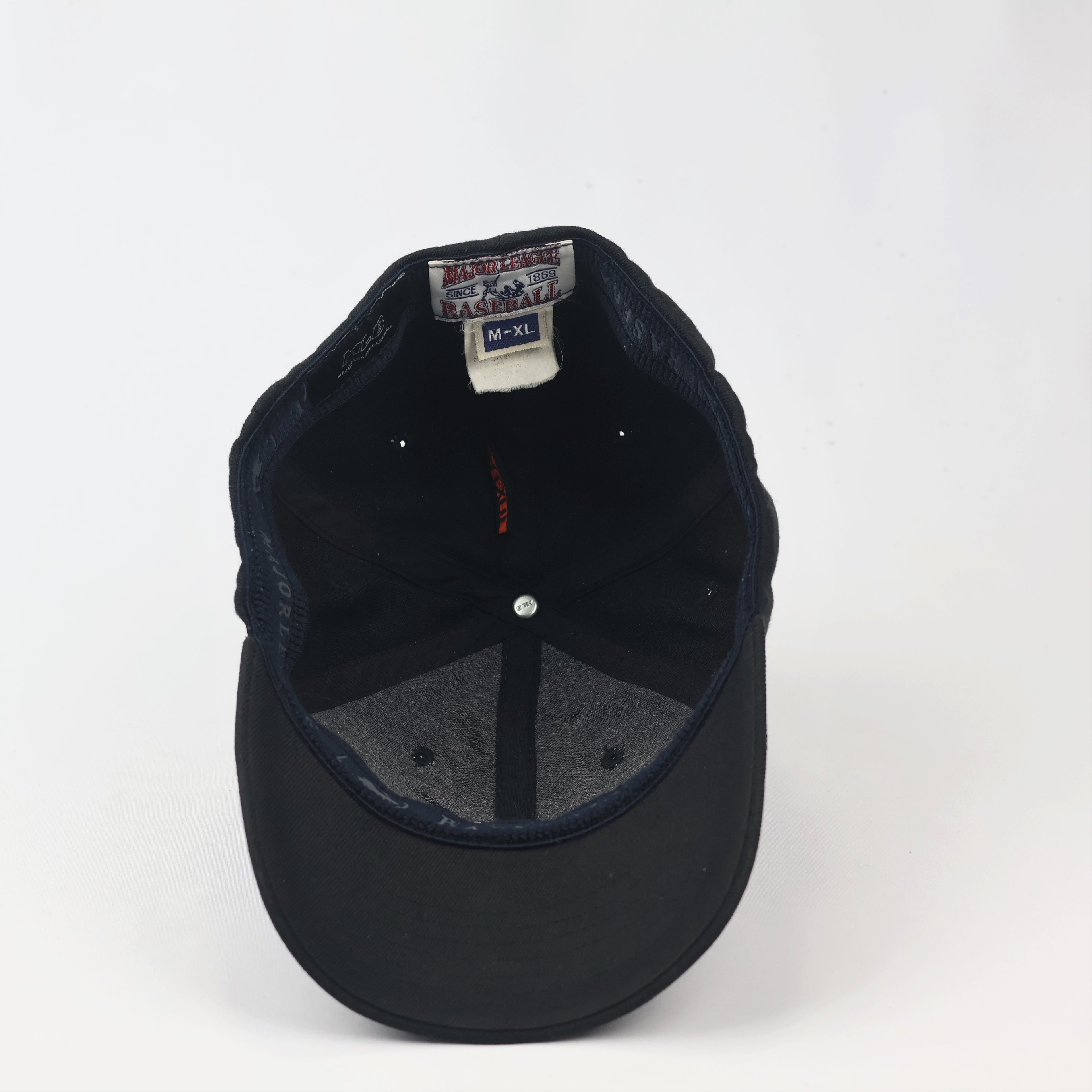 Premium Black MLB Yankees Thrifted Hat with 3D Gold Metal Emblem