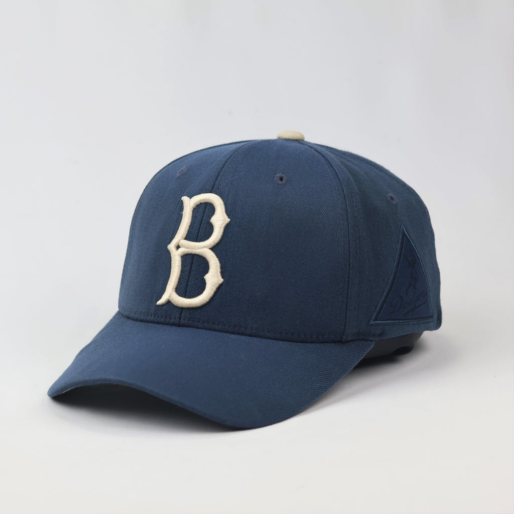 MLB Brooklyn Dodgers Navy Blue Flexfit Thrifted Baseball Cap