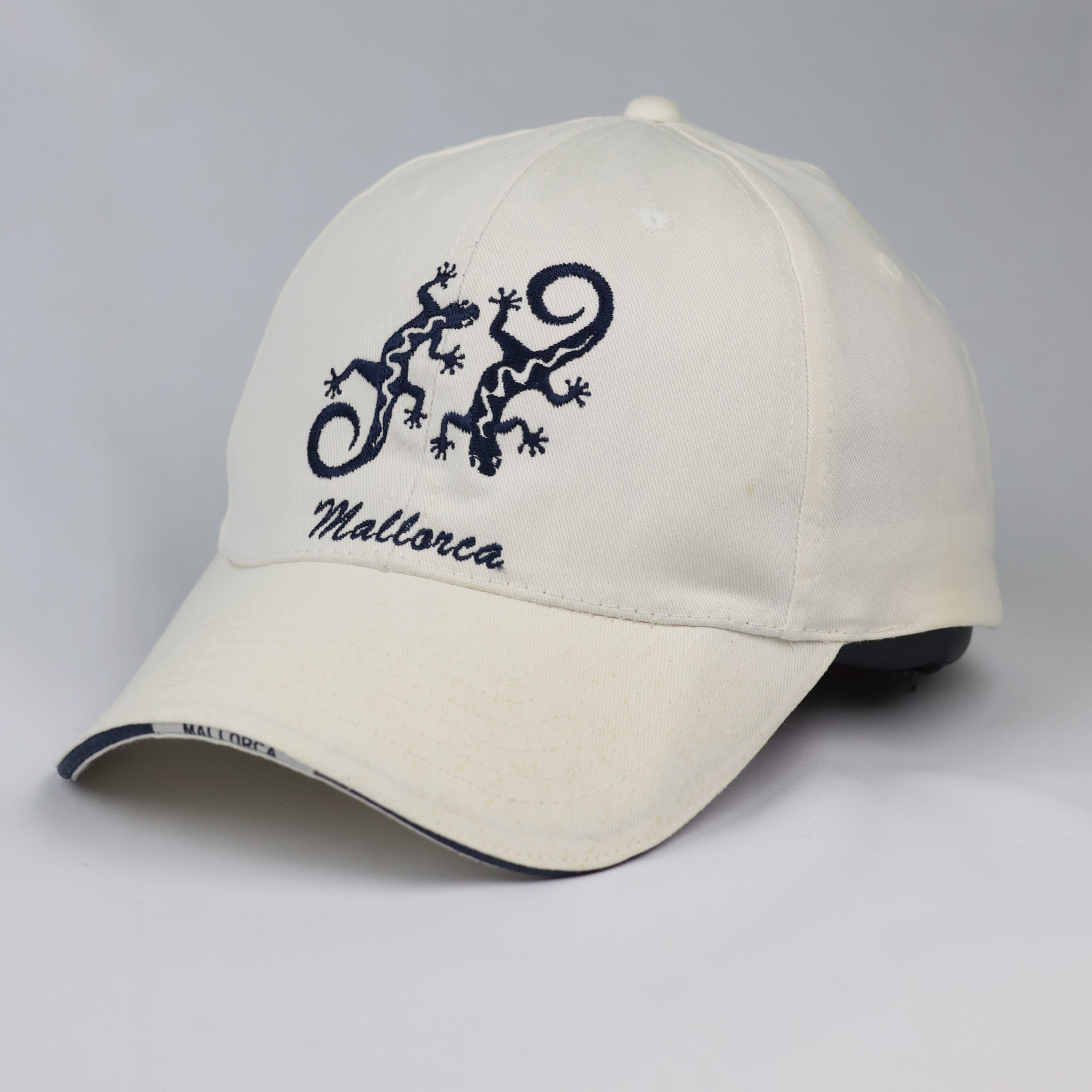 Vintage Mallorca Spain Lizard Souvenir Cap