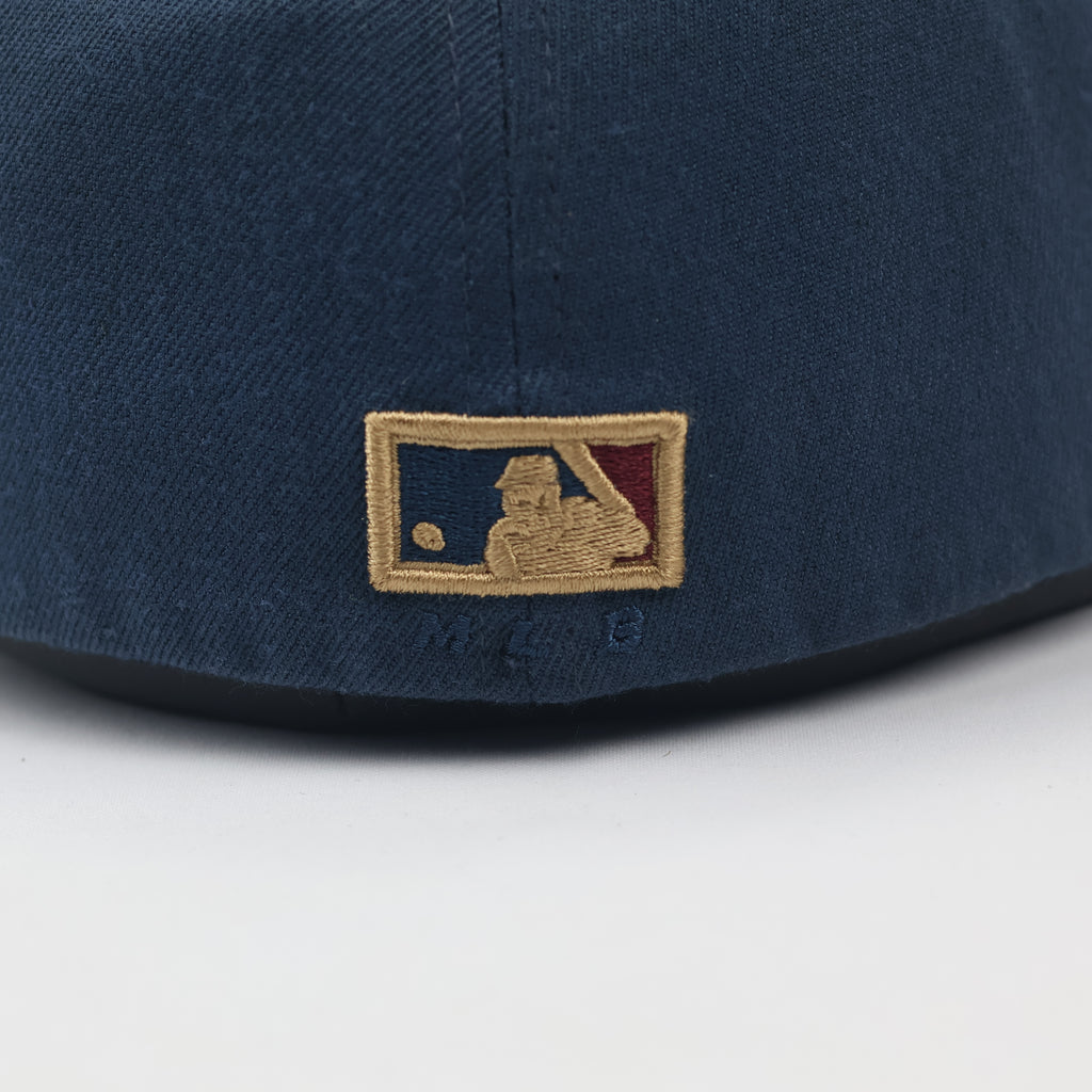 MLB Brooklyn Dodgers Navy Blue Flexfit Thrifted Baseball Cap
