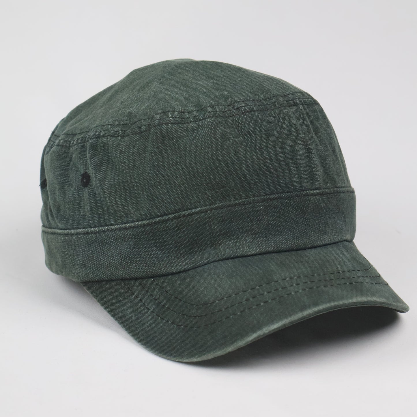 Washed Cotton Cadet Cap - Faded Dark Green
