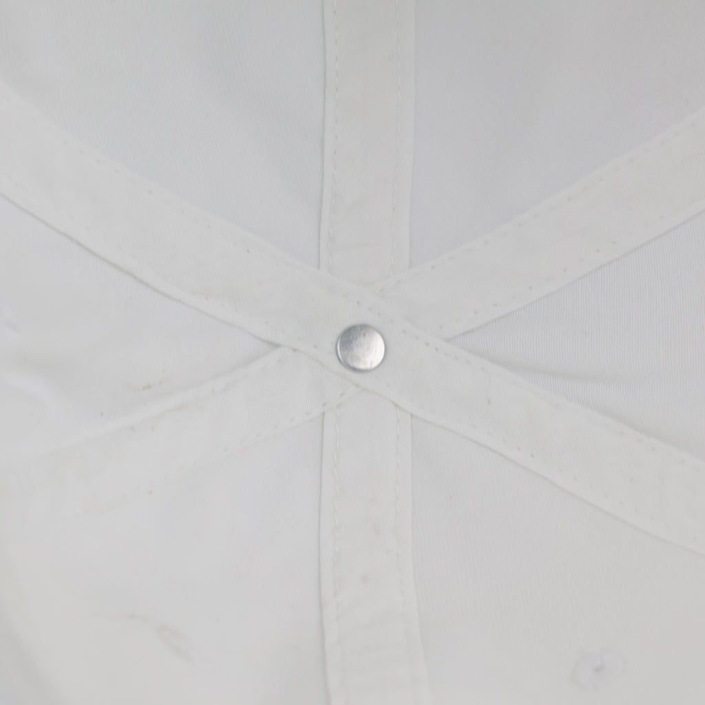 Thrifted Nautica White Cotton Strapback Dad Hat