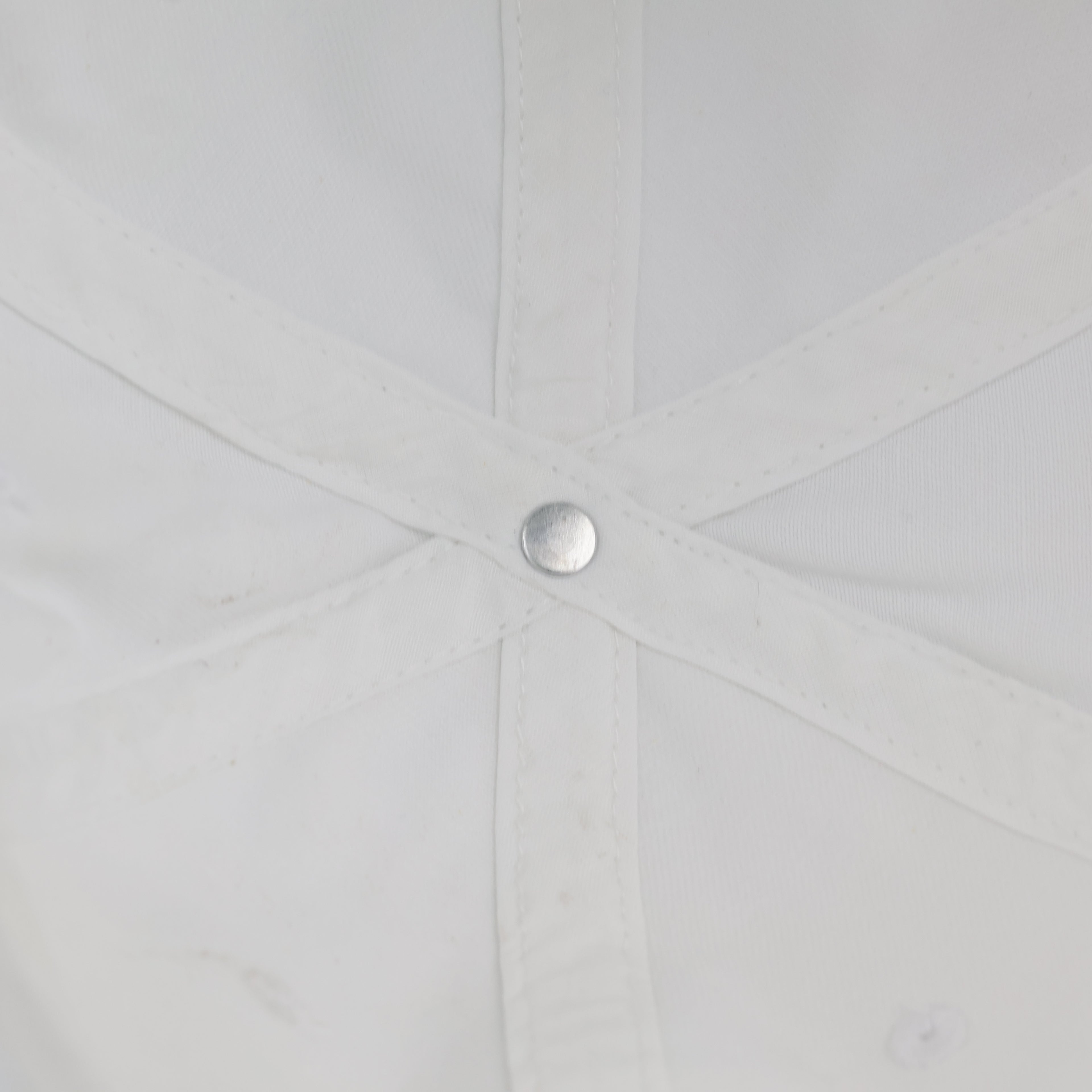 Thrifted Nautica White Cotton Strapback Dad Hat