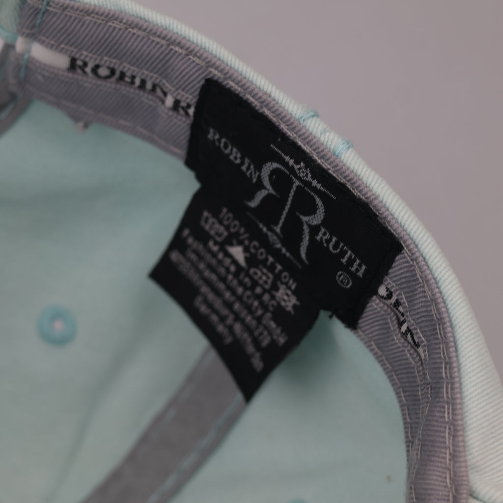 Thrifted Robin Ruth Köln Spellout Canvas Cap - Mint Green (Size 56-58cm)