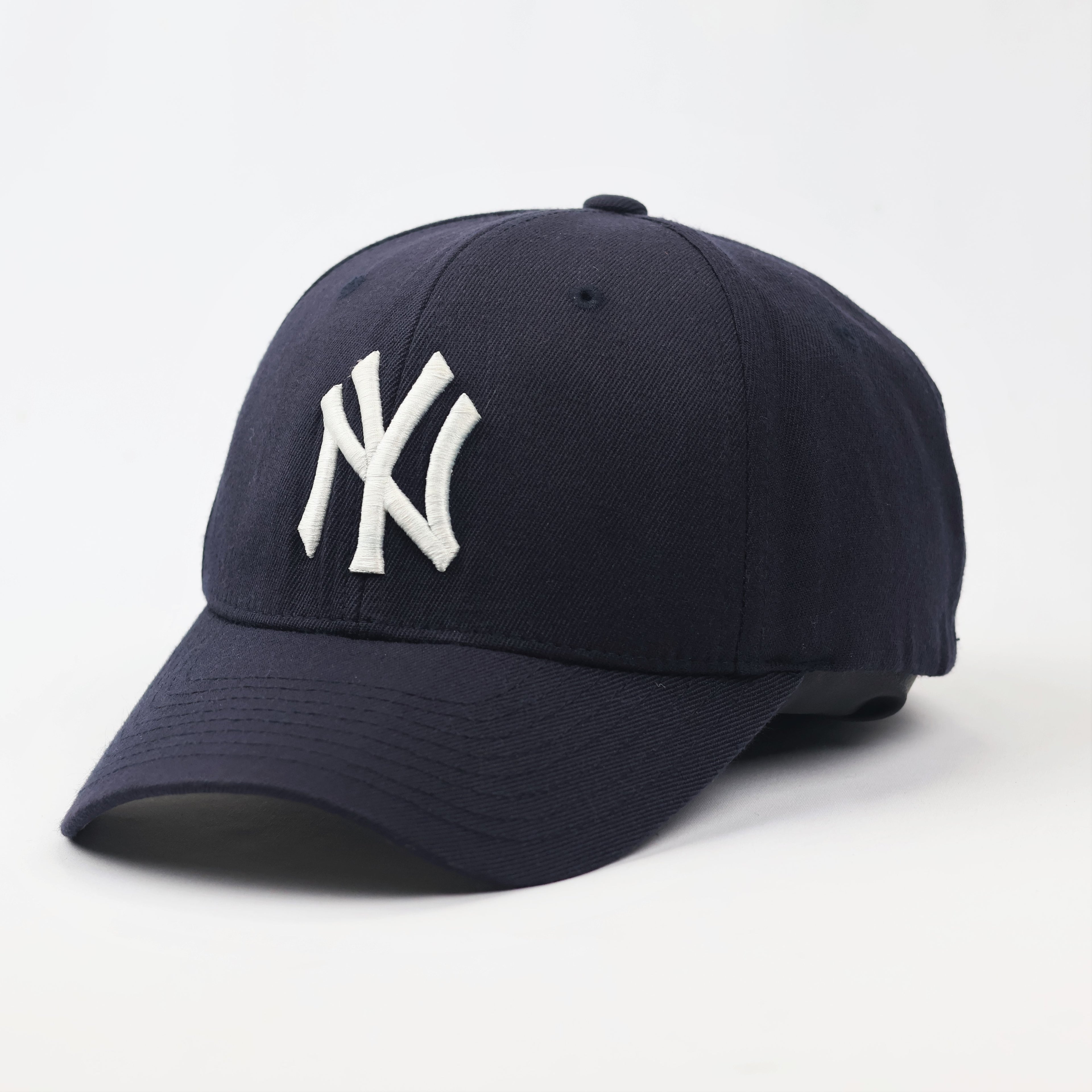 New York Yankees MLB Navy Blue Flexfit Thrifted Baseball Cap