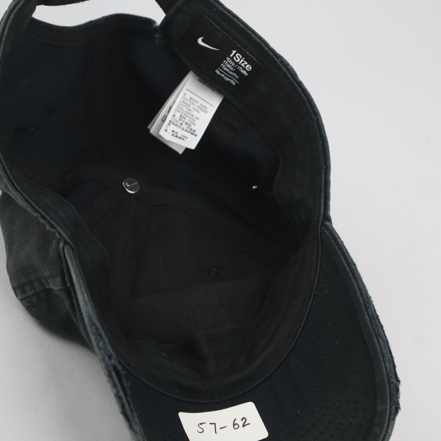 Nike Heritage 86 Distressed Dad Cap - Faded Black