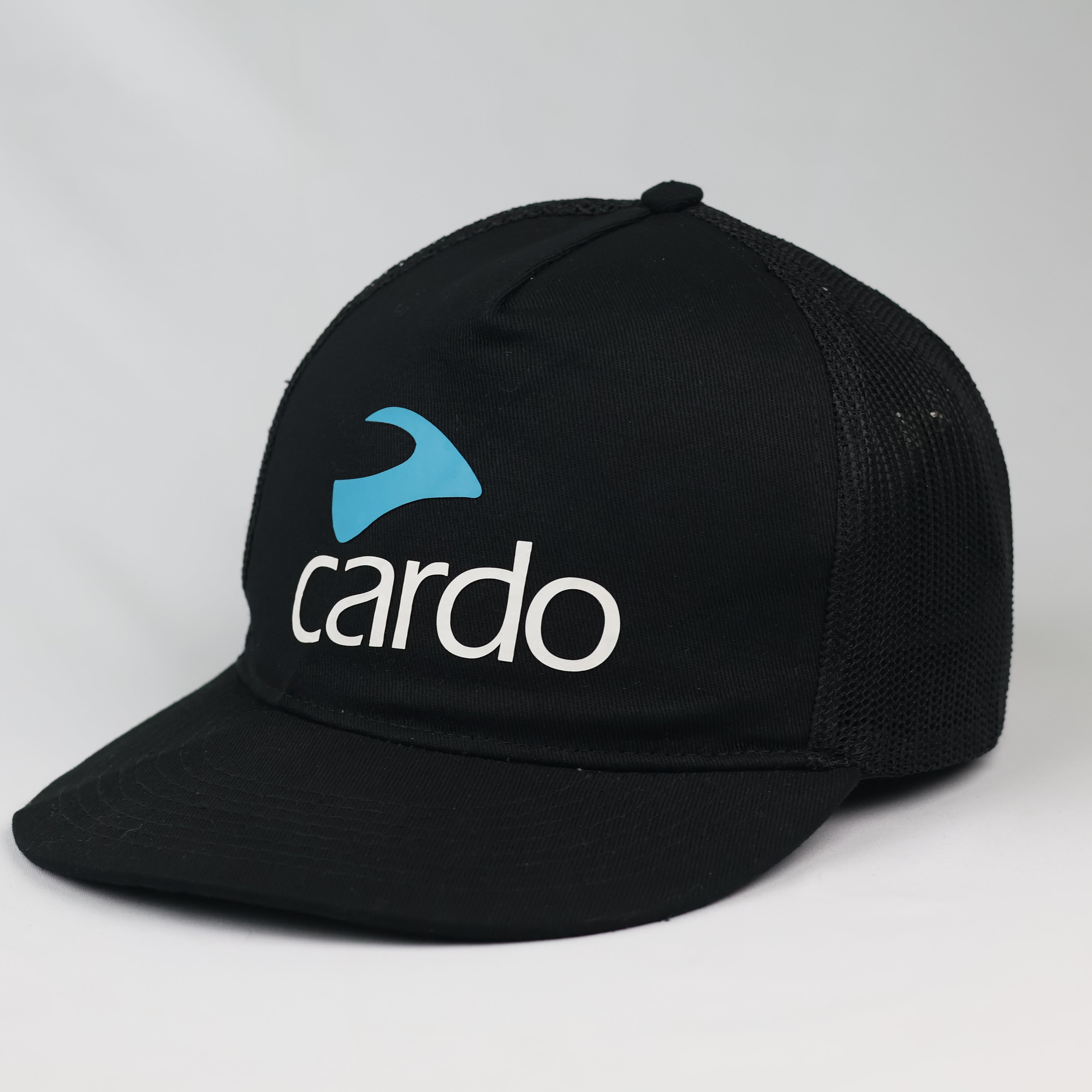 Thrifted Cardo Black Snapback Trucker Cap