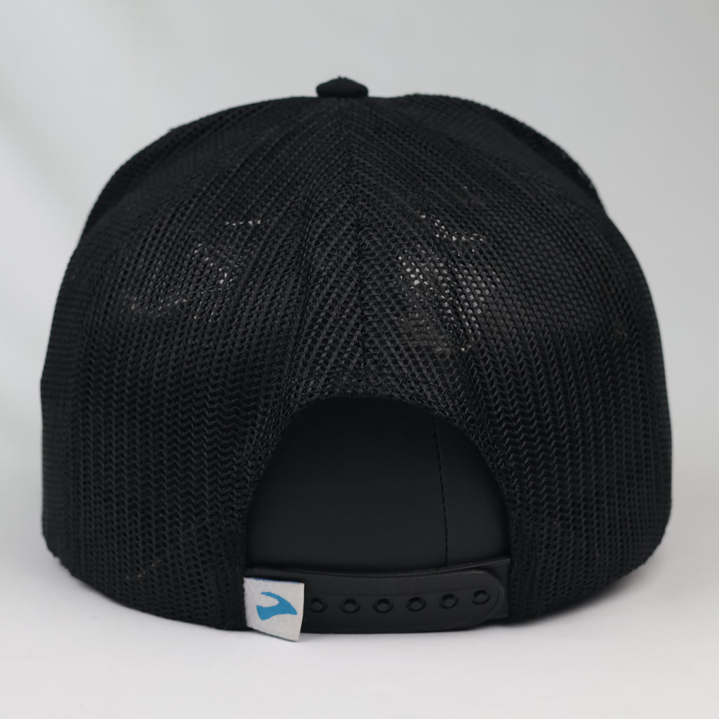 Thrifted Cardo Black Snapback Trucker Cap