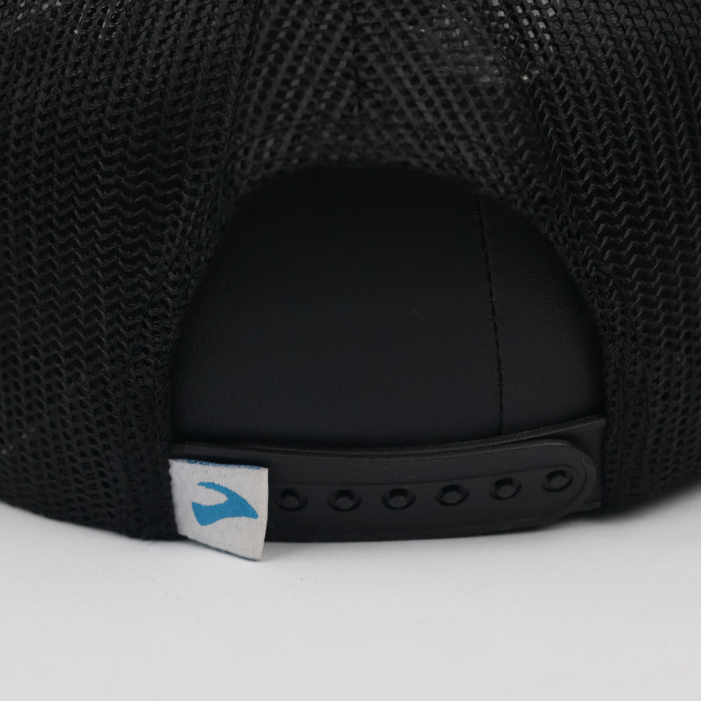 Thrifted Cardo Black Snapback Trucker Cap
