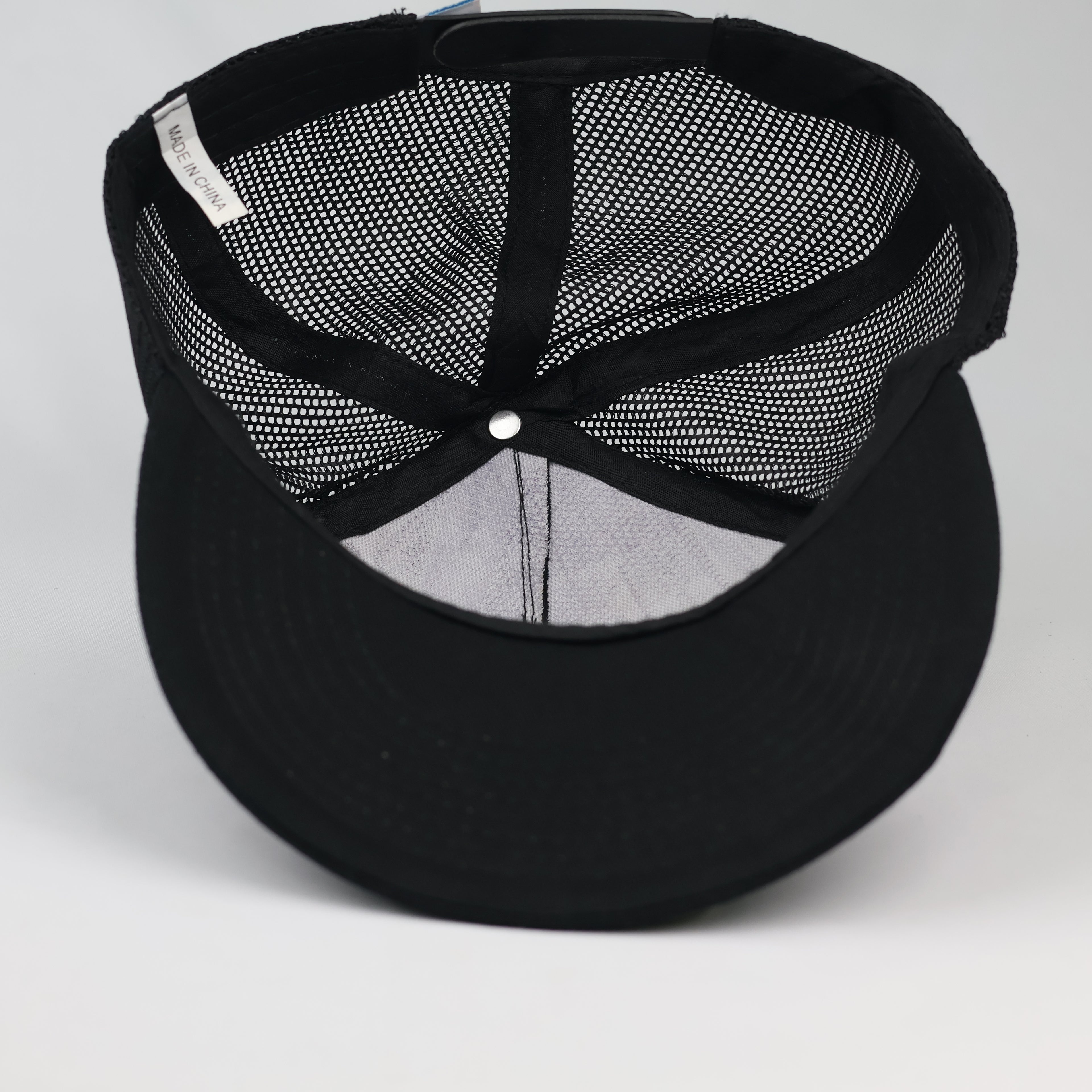 Thrifted Cardo Black Snapback Trucker Cap