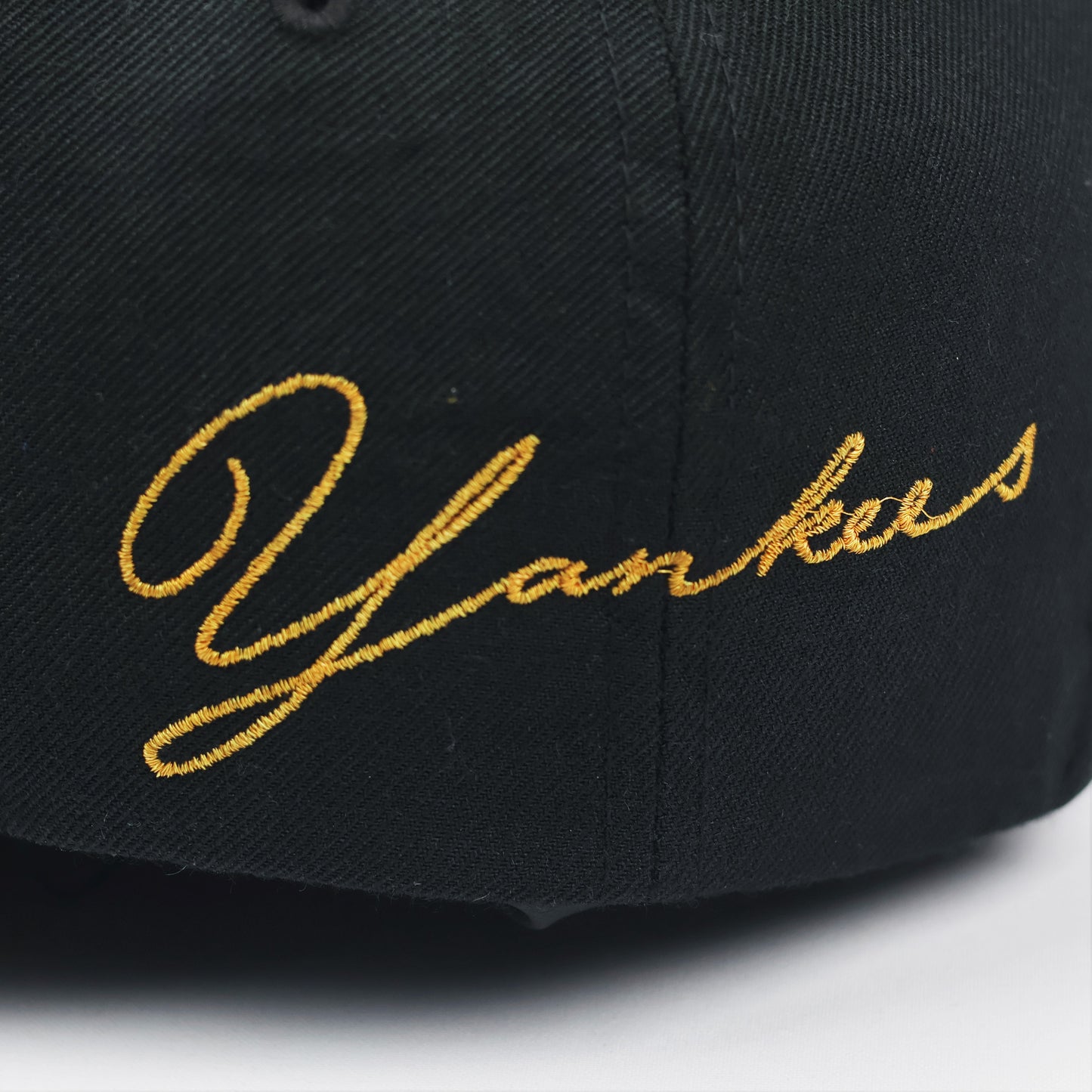 Vintage MLB New York Yankees Gold Embroidered Thrifted Cap - Black