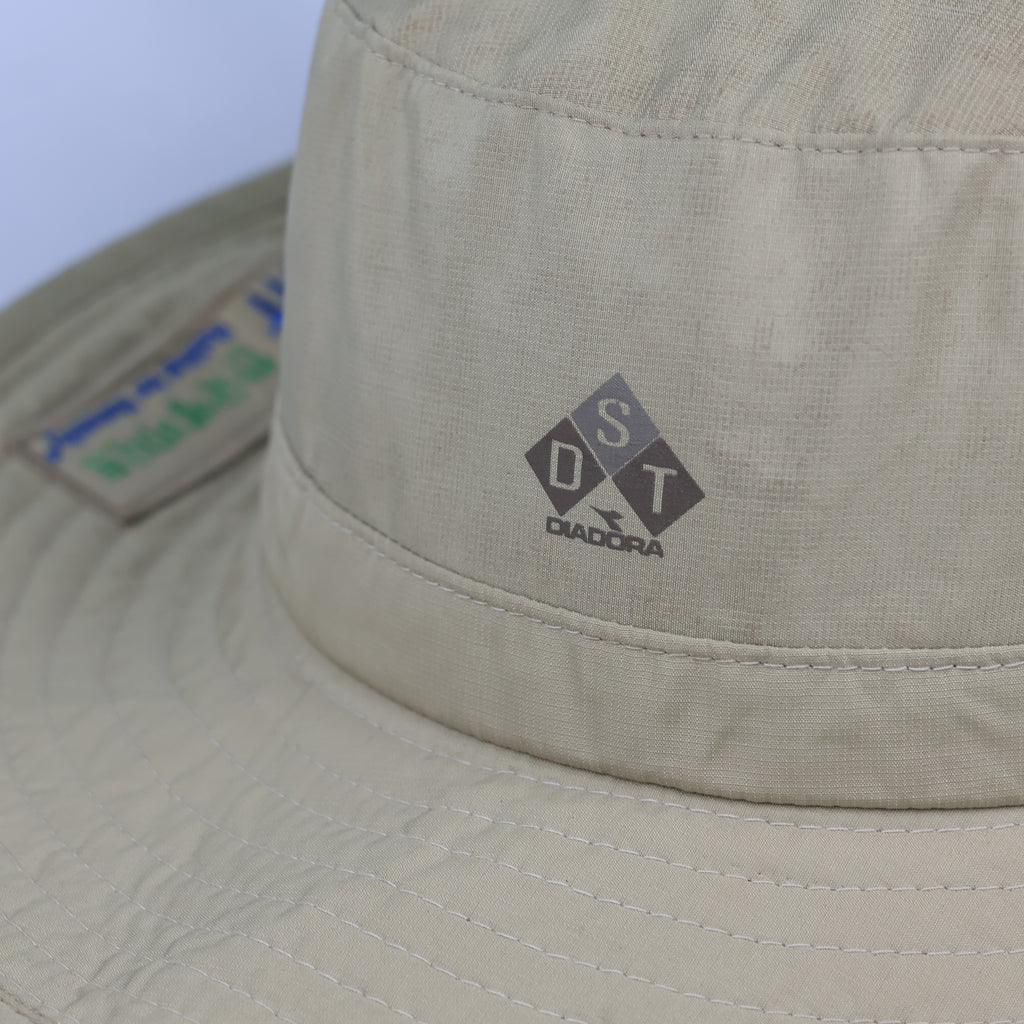 Thrifted Diadora Hiking Bucket Hat with Neck Cord