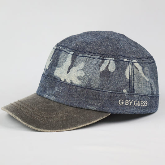 "G BY GUESS" Denim Camo Cap - Blue/Grey